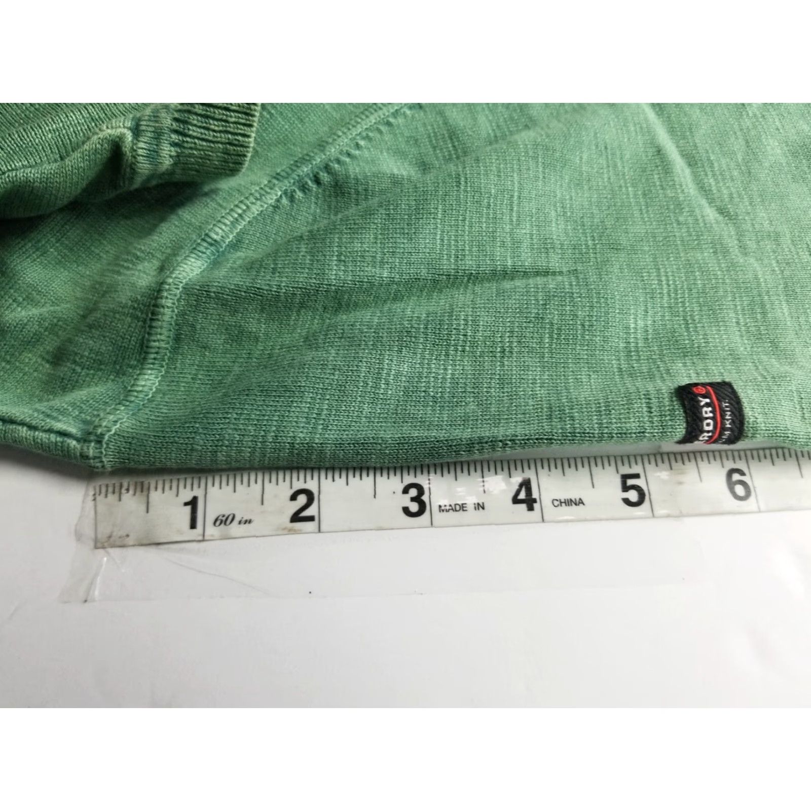 Superdry Superdry Men's Premium Knit Sweatshirt XL Green Logo Streetwear Pullover Sweatshirt Regular Fit Mens Size US XL / EU 56 / 4 - 7 Thumbnail