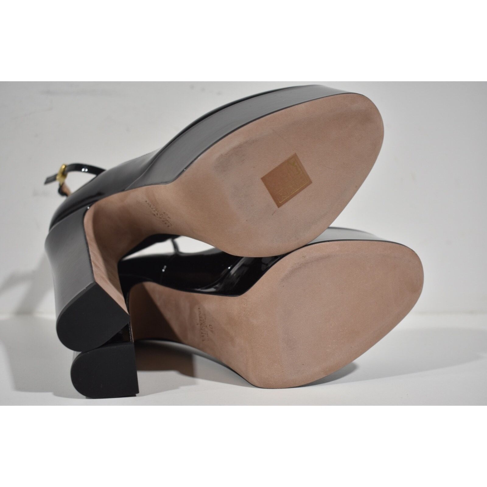 Valentino Rockstud Tan-go Leather V Strap Platform Heel Pump 40 Size US 10 / IT 40 - 13 Thumbnail