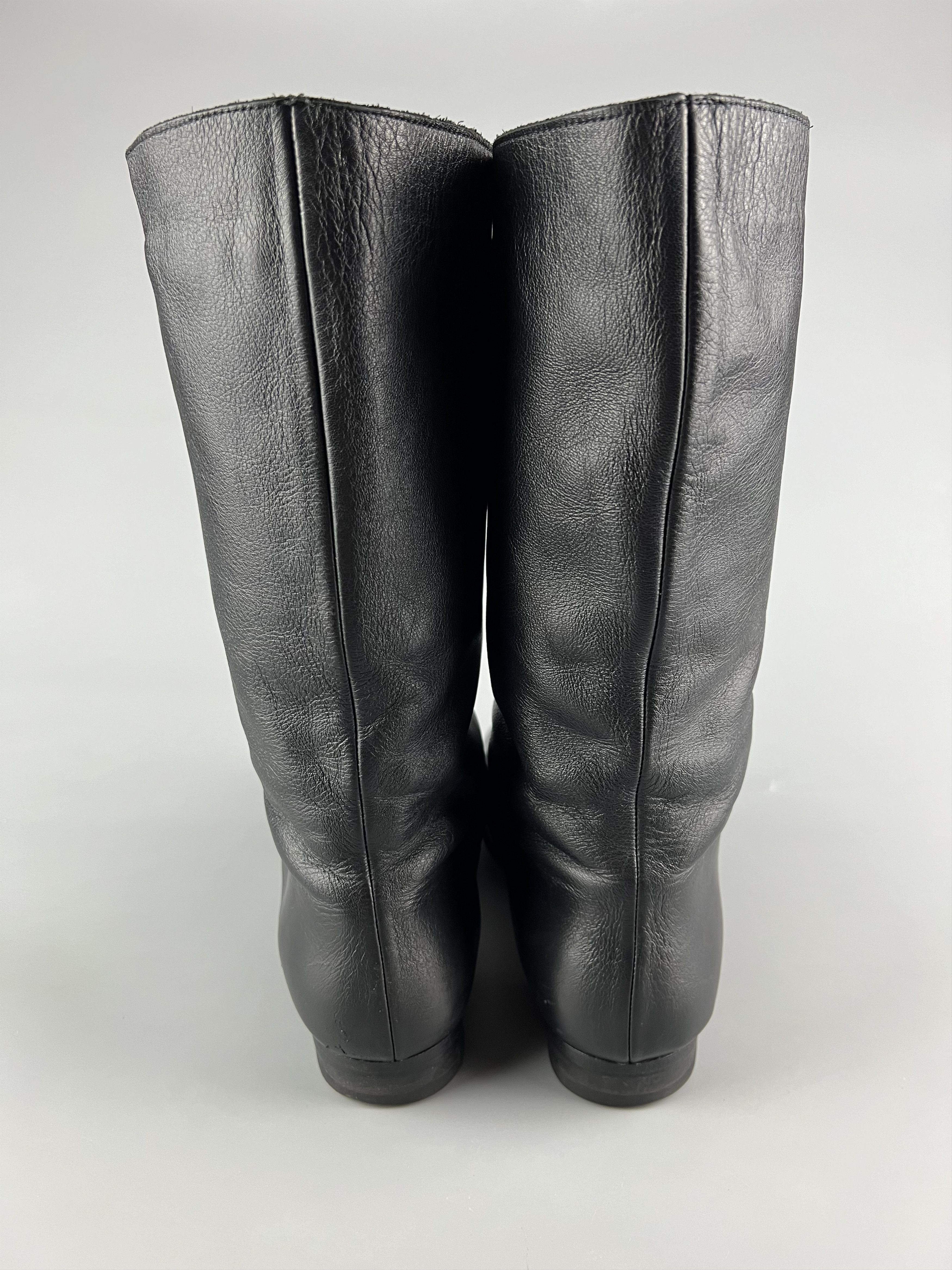 Lanvin Lanvin Vintage Black Leather Boots Size 39 Size US 8 / IT 38 - 4 Thumbnail