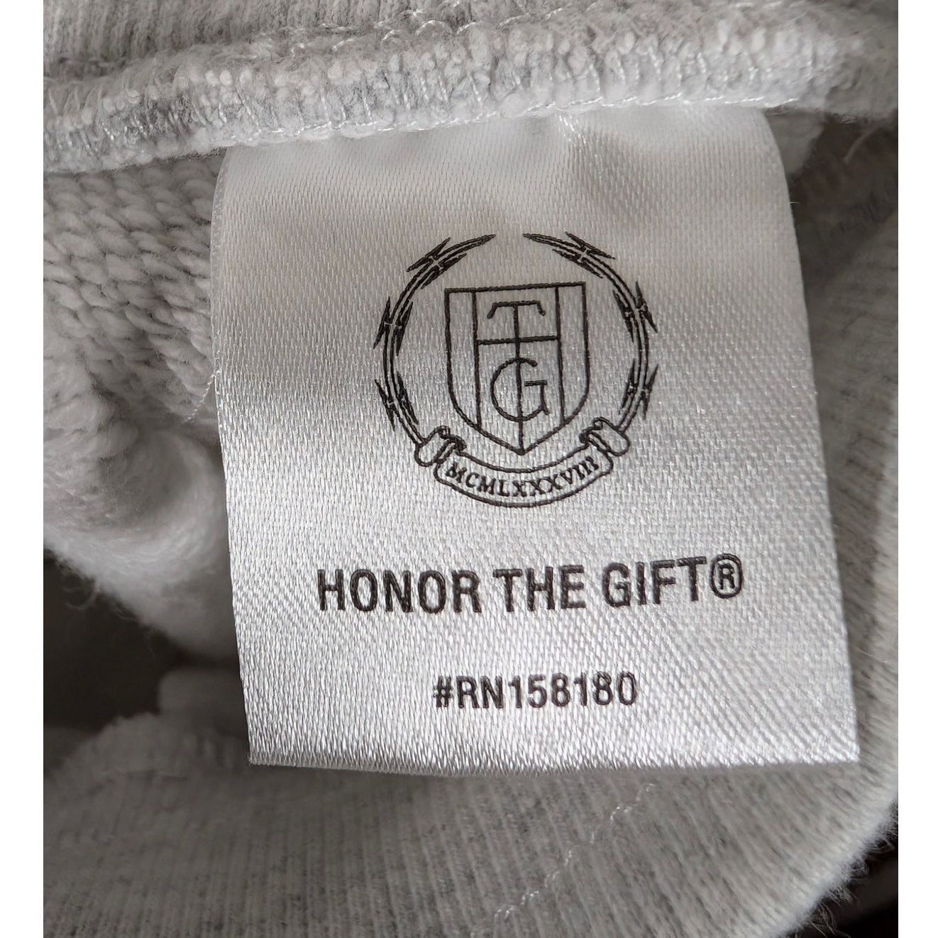 Unknown London Honor The Gift Campus Grey Sweatpants Graphic Logo Men’s S Size US 34 / EU 50 - 4 Thumbnail