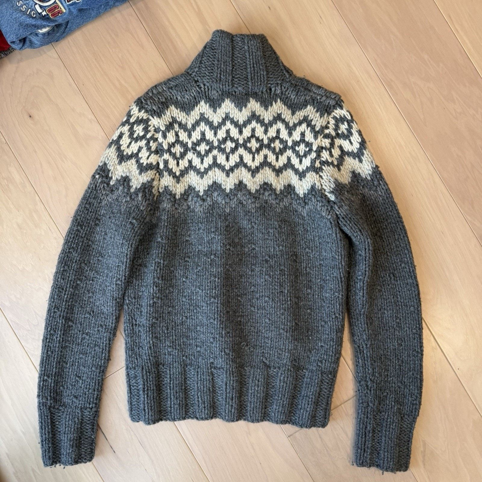 Abercrombie & Fitch Vintage Abercrombie & Fitch Sweater Medium Gray Fair Isle Size US M / EU 48-50 / 2 - 10 Thumbnail
