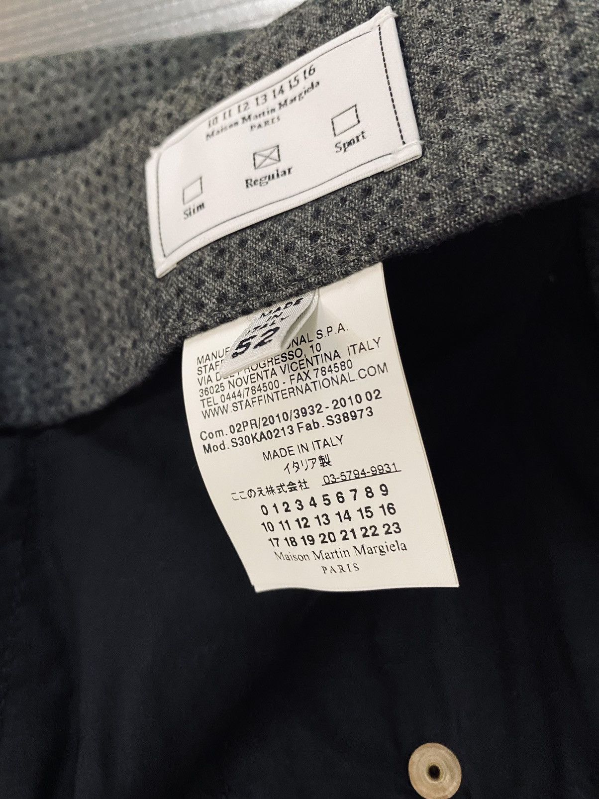 Maison Margiela MM 10 🇮🇹 grey blue dotted felt wool showtime slacks 36 NWT Size US 36 / EU 52 - 16 Thumbnail
