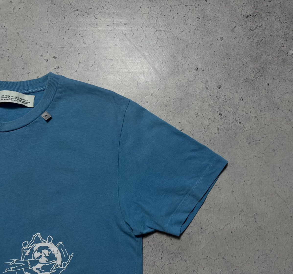 Off-White Off-White Luxury Blue T-Shirt Size M Big Logo Size US M / EU 48-50 / 2 - 4 Thumbnail