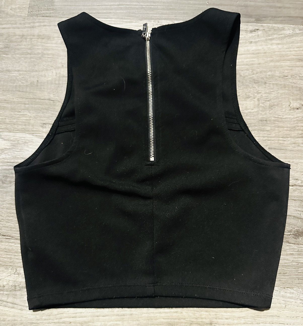Guess Guess Black Zip Back Crop Top Size XS / US 0-2 / IT 36-38 - 3 Thumbnail
