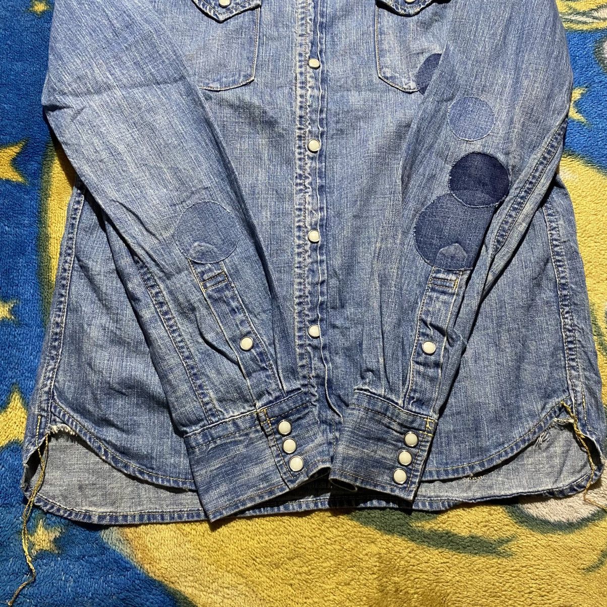 Remi Relief Remi Relief Blue Denim Western Shirt Size US S / EU 44-46 / 1 - 4 Thumbnail