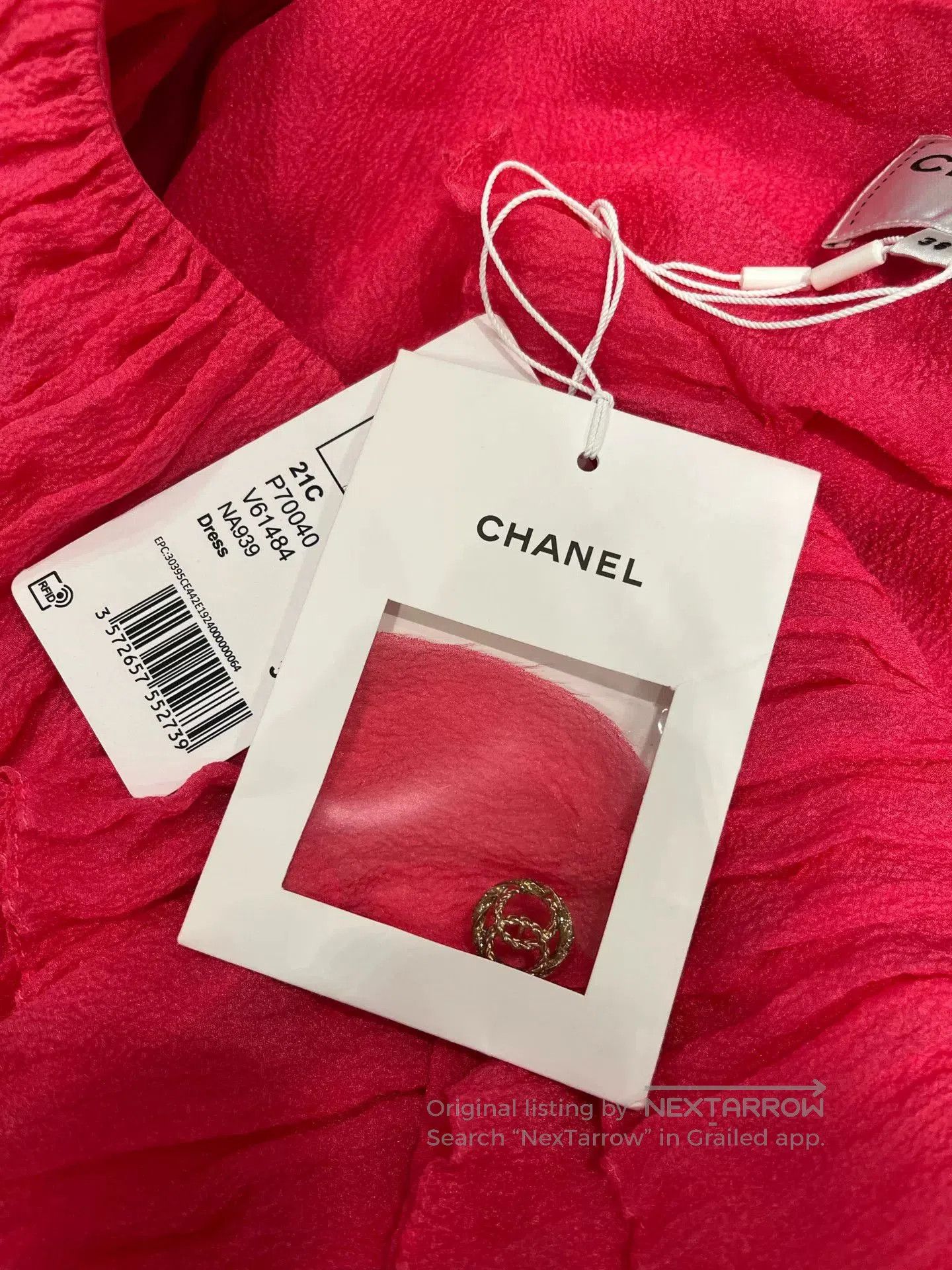 Chanel Chanel 2021 Pink Ruffle Dress FR38. Size US M / EU 48-50 / 2 - 4 Thumbnail