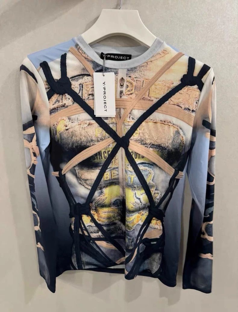 Y/Project YProject Geometric Print Long Sleeve - dmc Size US XS / EU 42 / 0 - 1 Thumbnail