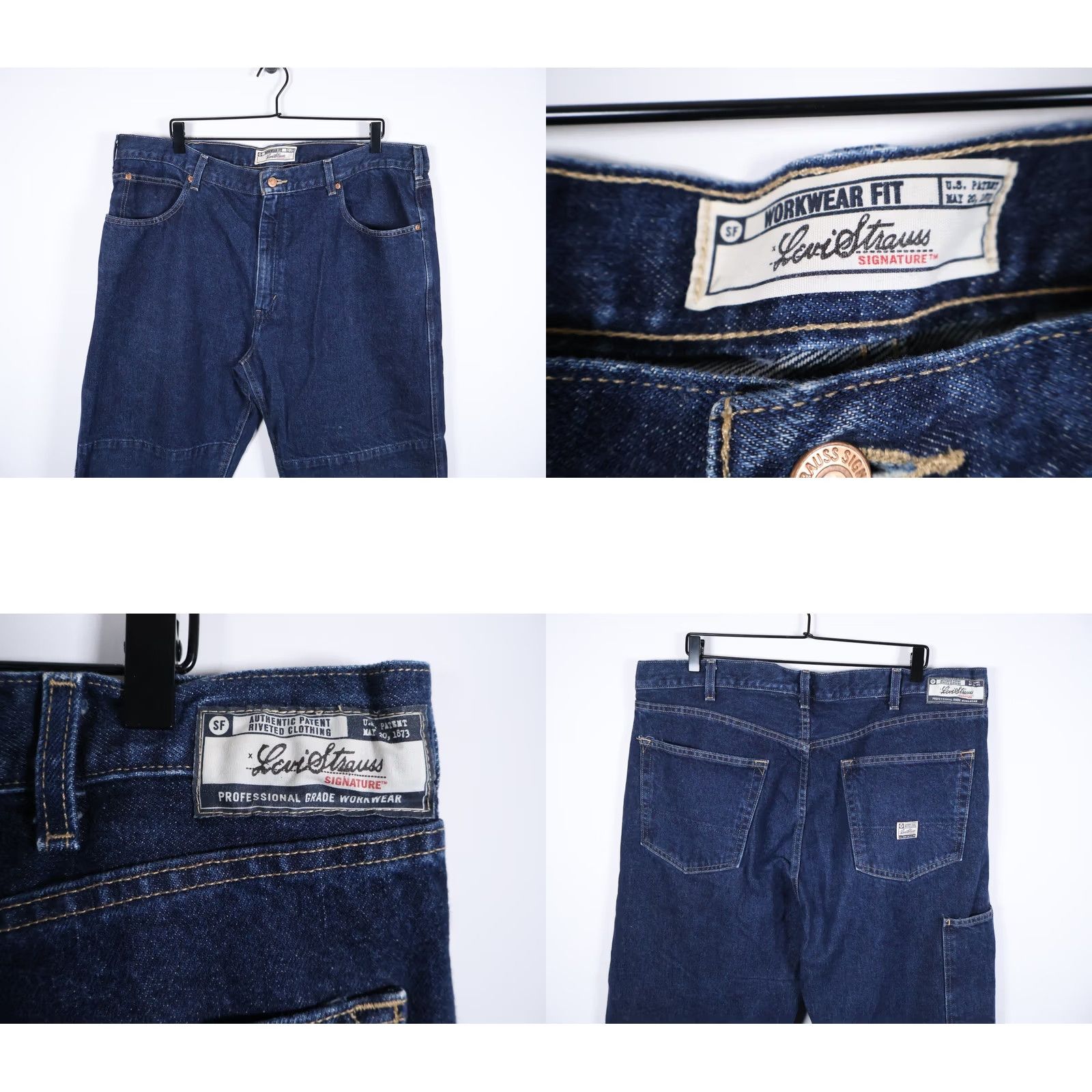 Levi's VINTAGE Levi's Workwear Jeans Main Selling Point Carpenter 5-Pocket 42 x 30 Blue Denim 2005 Mens Jeans Vintage 90s Grunge Hipster Retro Size US 42 / EU 58 - 9 Thumbnail
