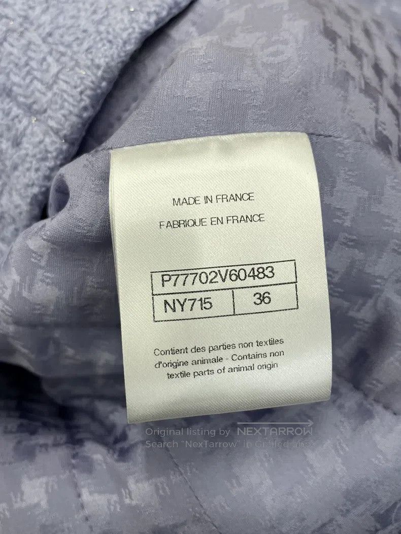 Chanel Chanel Manchester series purple V-neck tweed jacket Size XS / US 0-2 / IT 36-38 - 5 Thumbnail