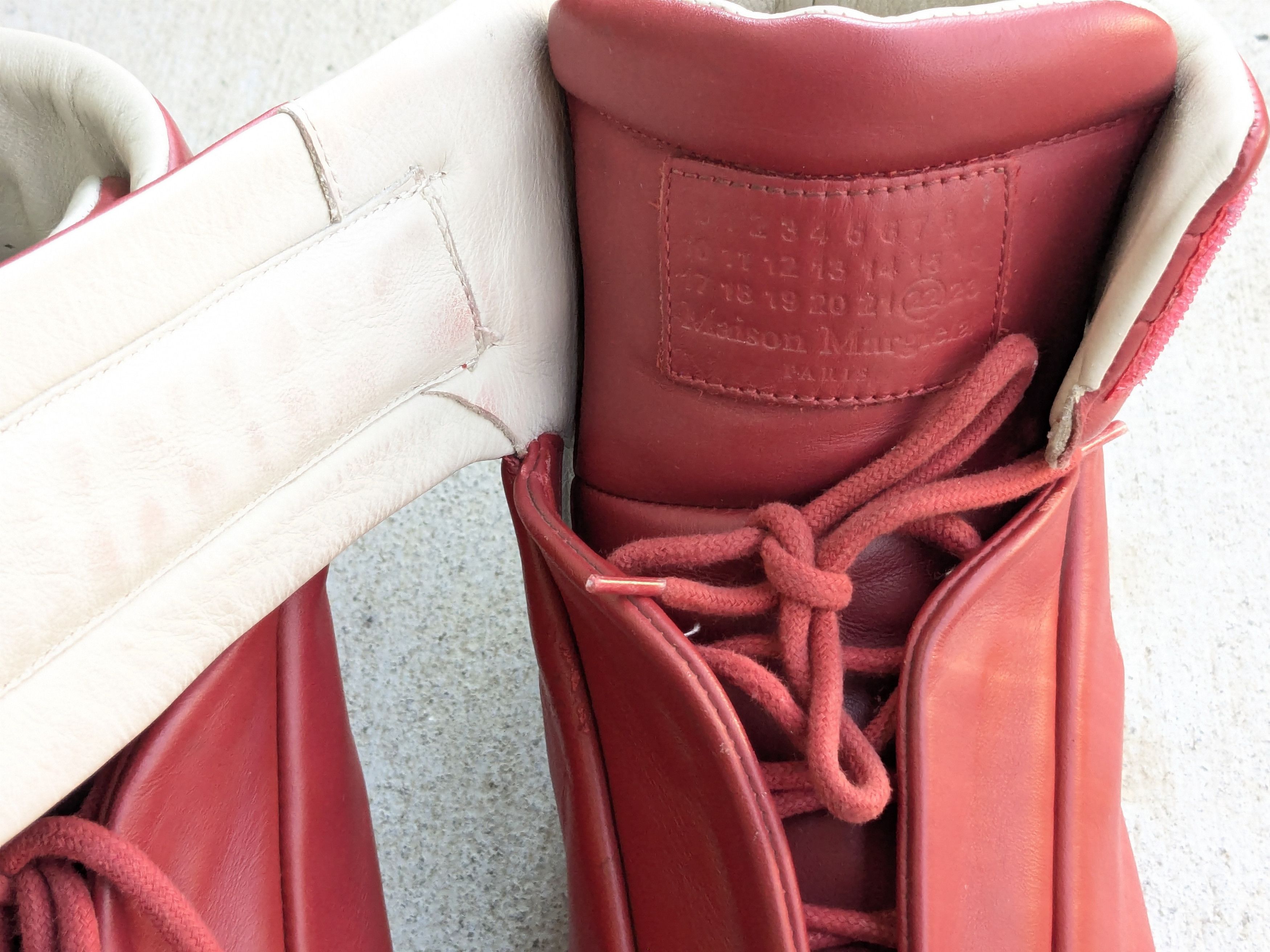 Maison Margiela Maison Margiela Future Red 9 42 High Tops Leather Italy Size US 9 / EU 42 - 8 Thumbnail