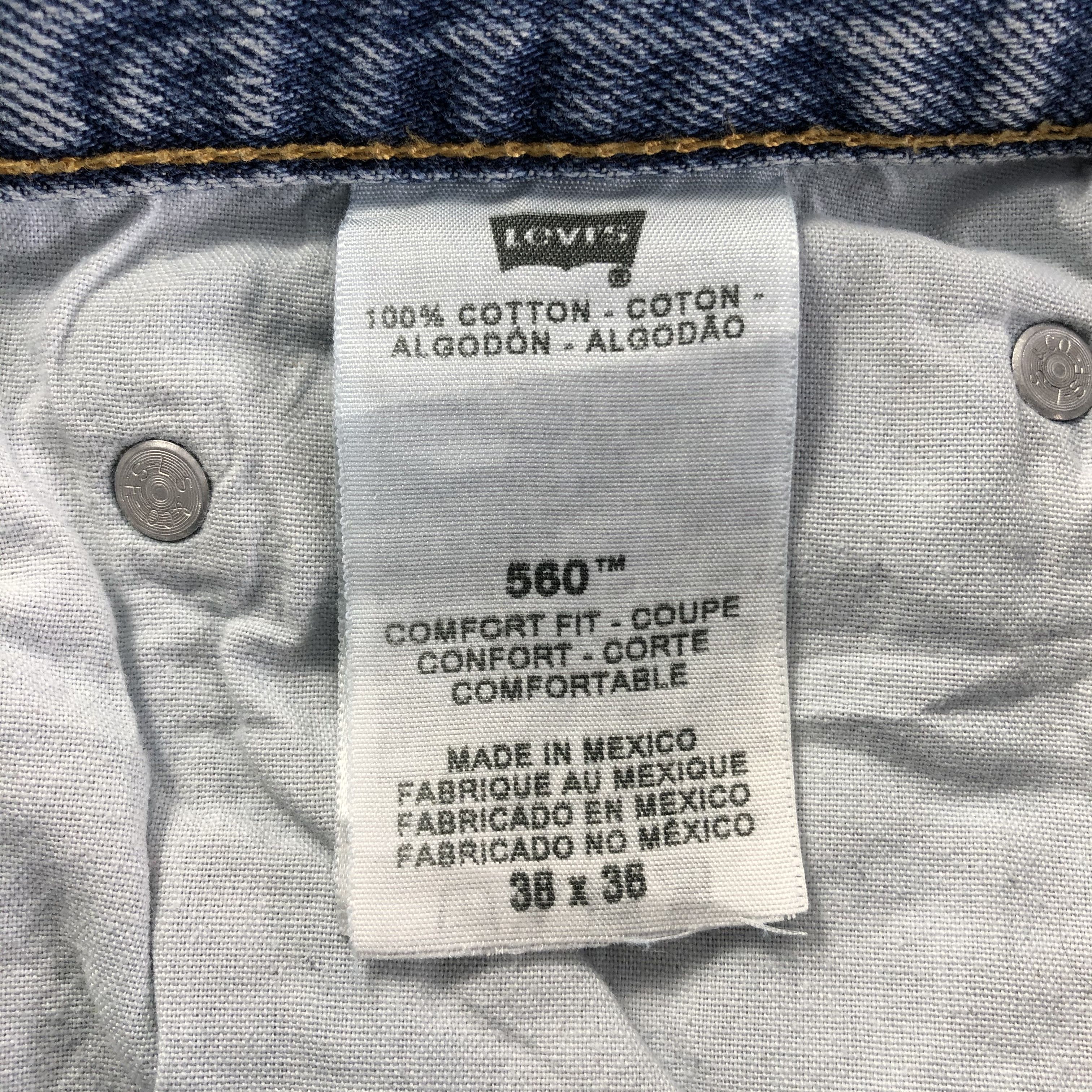 Levi's Vintage Light Wash Levis 560 Jeans-J3479 Size US 39 - 10 Thumbnail