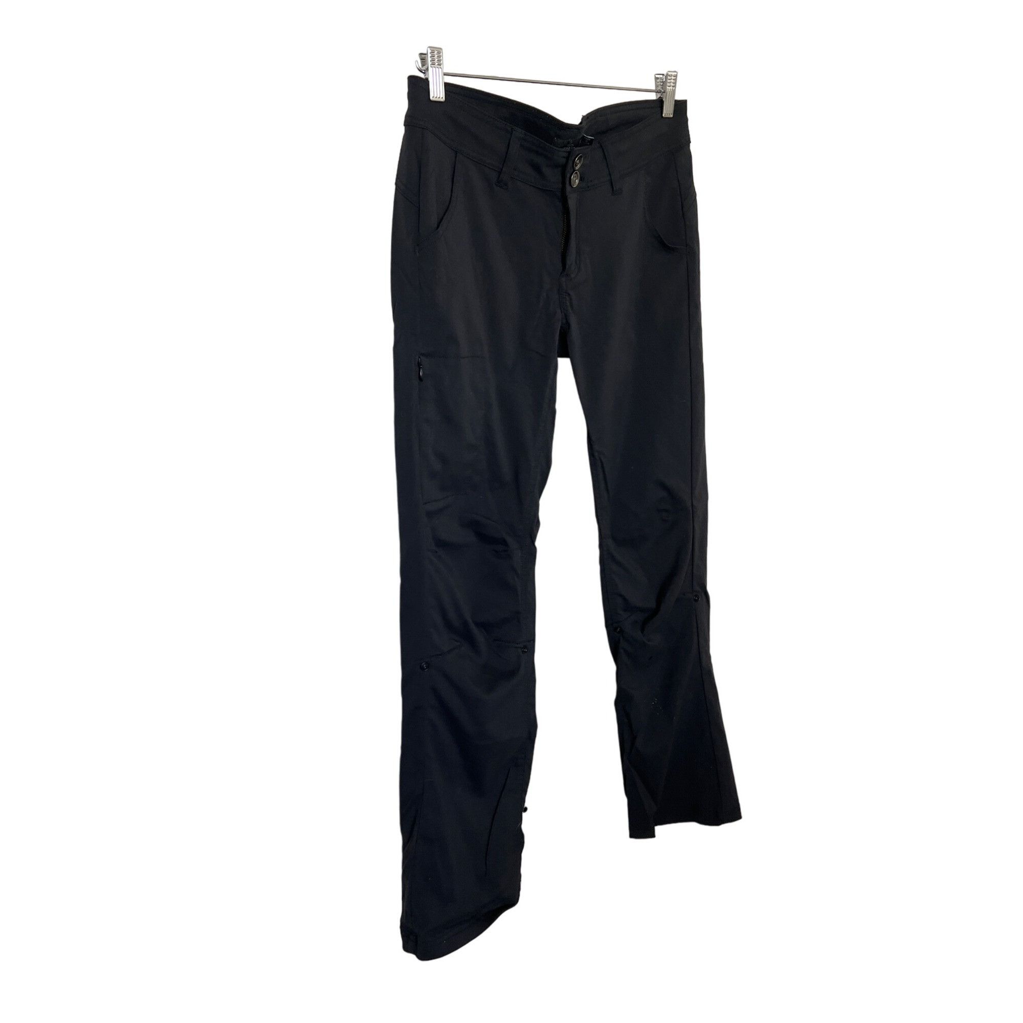 Prana Prana Hiking Pants Black With Pockets & Roll-Up Legs Size 27" / US 4 / IT 40 - 2 Thumbnail