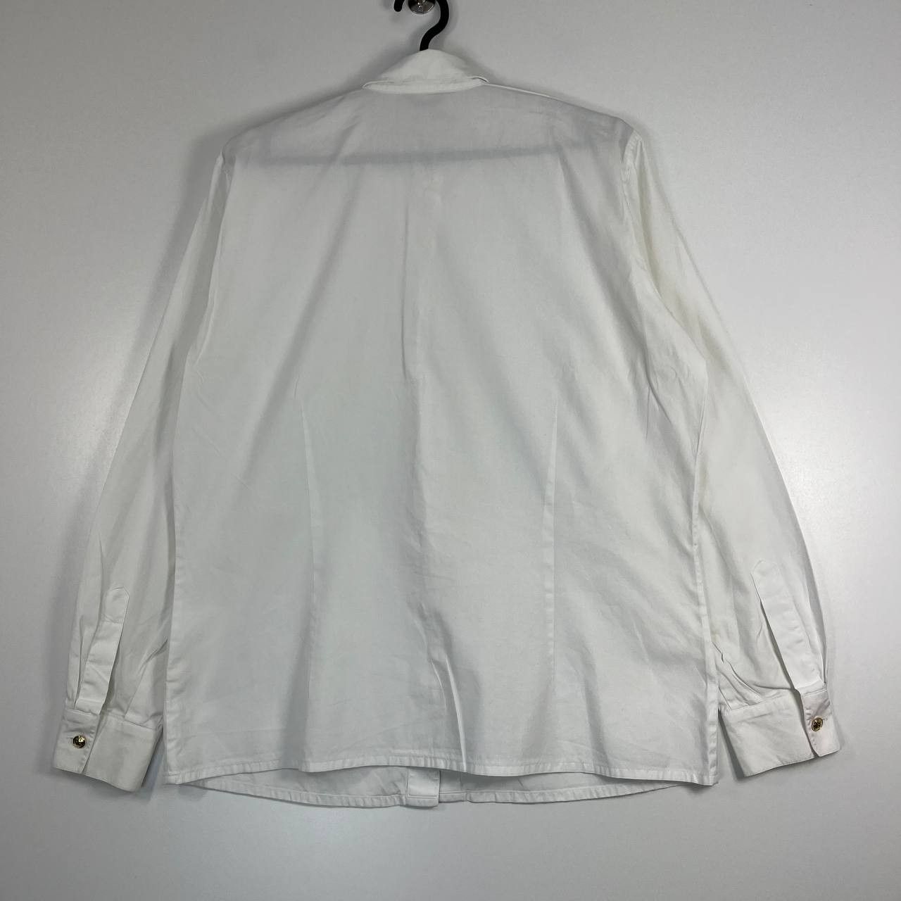 Escada Escada Margaretha Ley White Cotton Shirt With Gold Buttons M Size US M / EU 48-50 / 2 - 7 Thumbnail