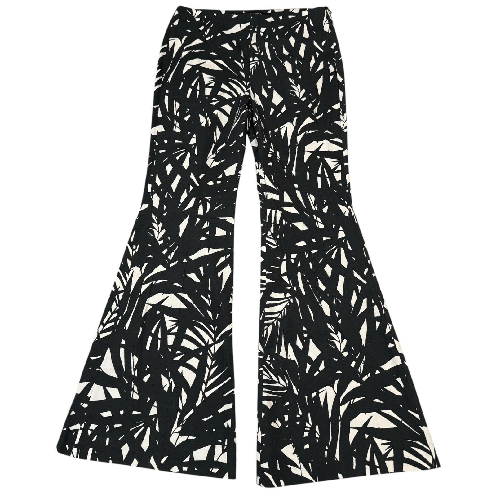 Other Nora Barth Flare Pants Statement Trouser Black White IT 44 Size 30" / US 8 / IT 44 - 1 Thumbnail