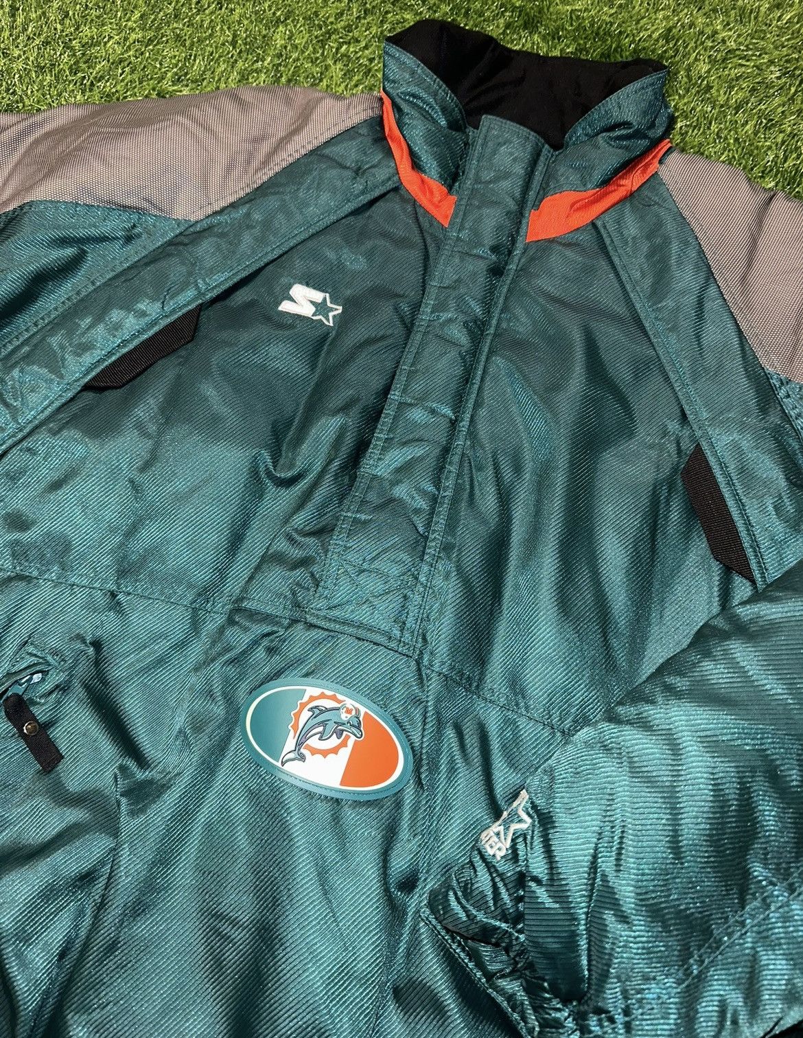 NFL × Starter × Vintage Vintage Starter Miami Dolphins Jacket Size XL Size US XL / EU 56 / 4 - 3 Thumbnail