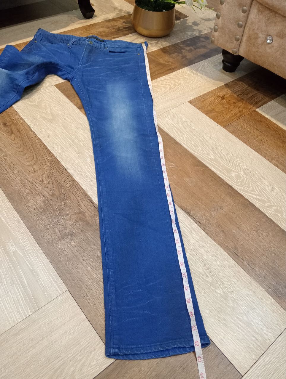 GOSTAR DE FUGA JAPANESE FUGA BLUE STRETCH JEANS Size US 34 / EU 50 - 14 Thumbnail
