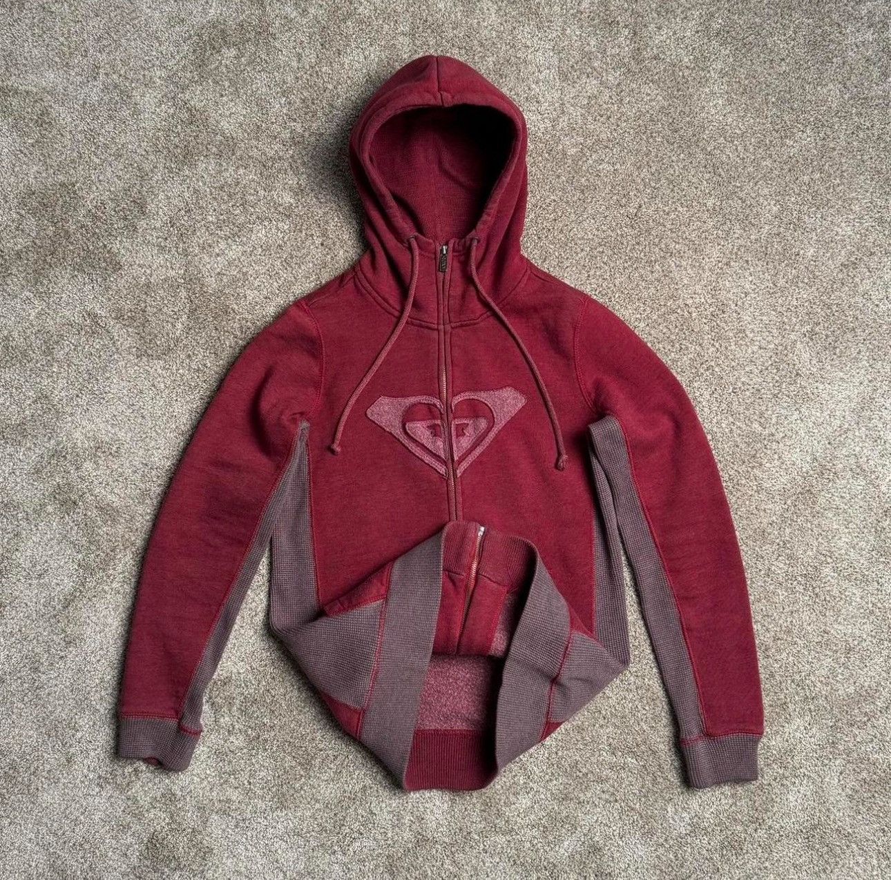 Other Y2K ROXY WAFFLEKNIT ZIP-UP HOODIE Size M / US 6-8 / IT 42-44 - 1 Thumbnail