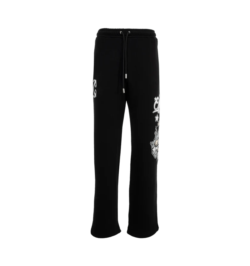 Off-White o1h1sh11224 Dragon Sweatpants in Black Size US 34 / EU 50 - 1 Thumbnail