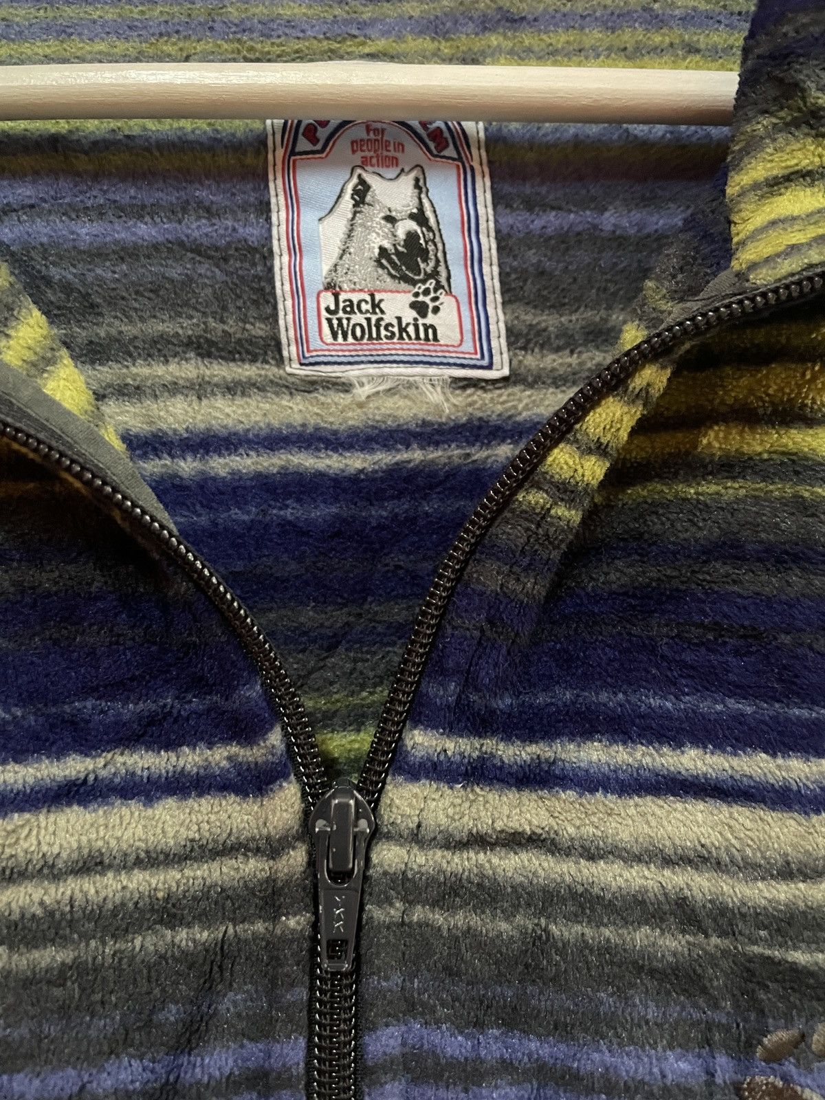 Jack Wolfskin Jack Wolfskins Pullover Sweater Polartec outdoor gear Stripe Size US L / EU 52-54 / 3 - 6 Thumbnail