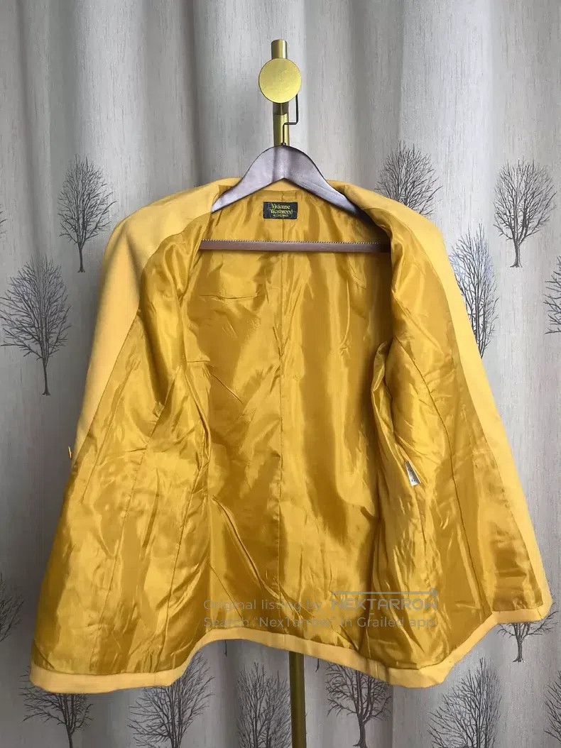 Vivienne Westwood Vivienne Westwood Mustard Yellow Suit Jacket with Classic Size L / US 10 / IT 46 - 4 Thumbnail