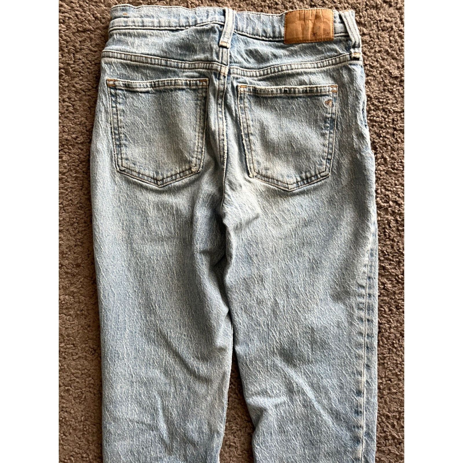 Madewell Madewell Jeans Womens Blue 25x25 Stretch Raw Hem Cut Off Distressed Regular Size 25 Color Blue Size 42" / US 20 - 4 Thumbnail