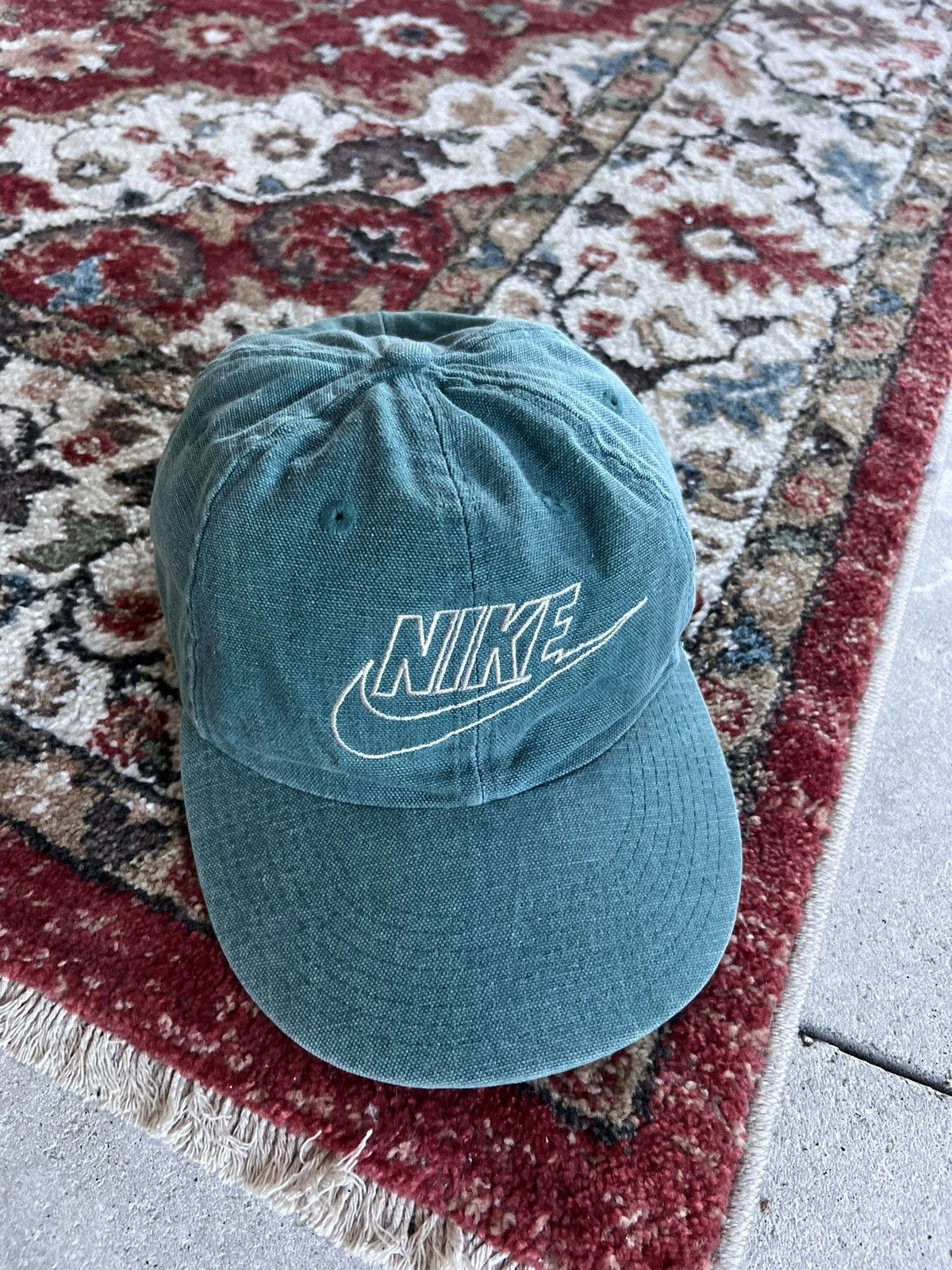 Nike × Vintage 90s Vintage Nike Cap Canvas Faded Size ONE SIZE - 2 Thumbnail