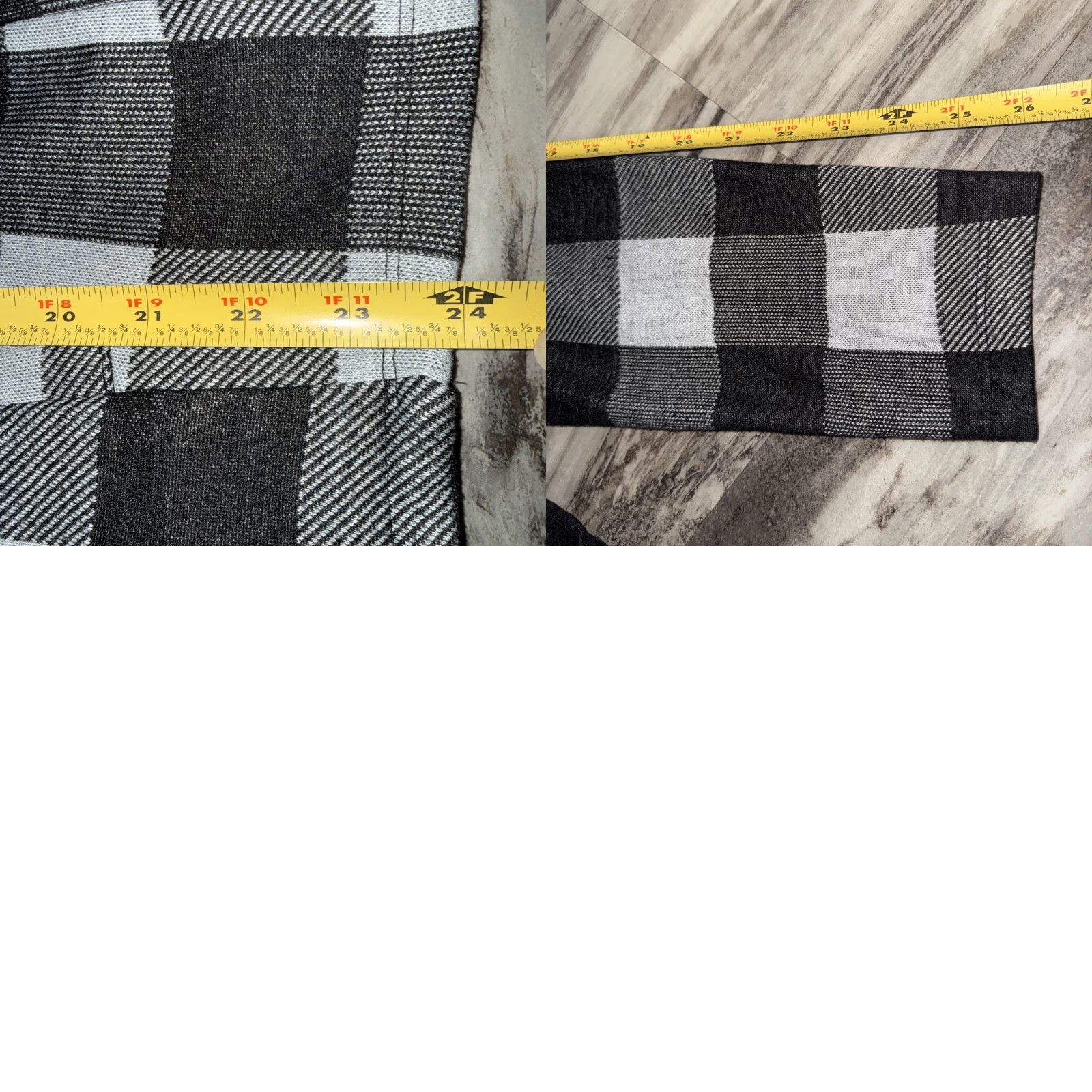 Vintage alice blue jacket Plaid Black Gray Stretch Half Zip Front Women’s Size Large Size L / US 10 / IT 46 - 9 Thumbnail