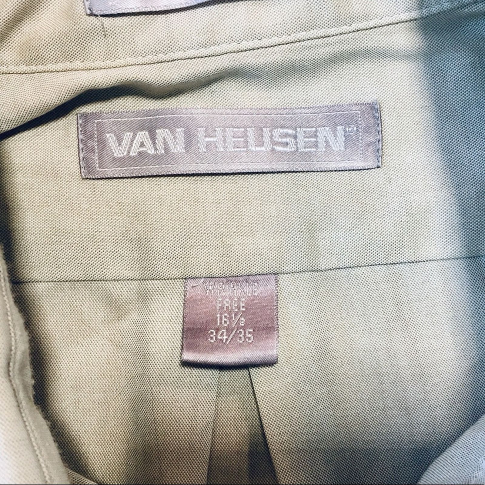 Van Heusen Van Heusen Wrinkle Free Dress Shirt Size US L / EU 52-54 / 3 - 6 Thumbnail