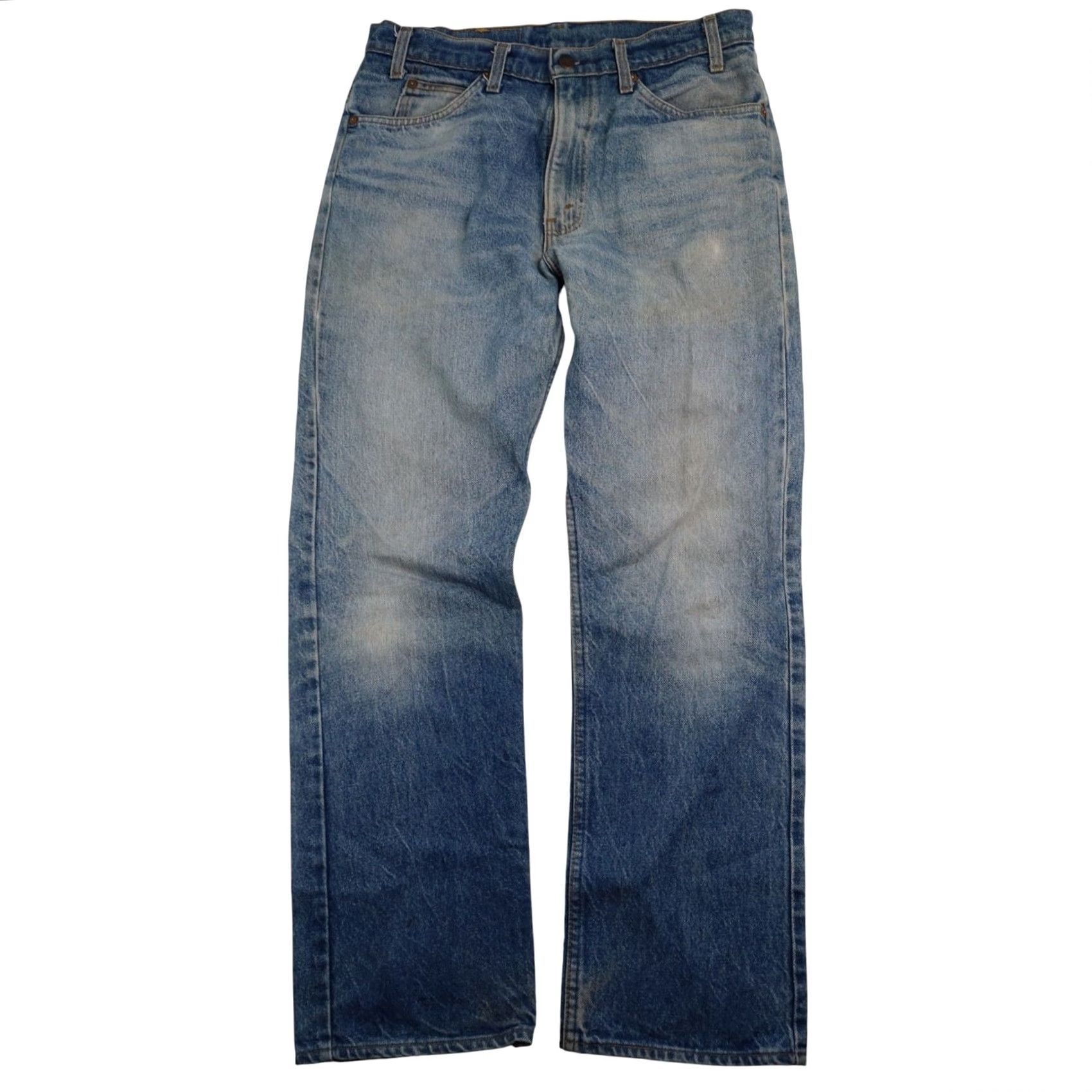 Levi's VINTAGE Levi's 505 USA Made Denim Jeans Men's 34x30 Blue Straight 8/10 Leather? Size US 34 / EU 50 - 2 Thumbnail
