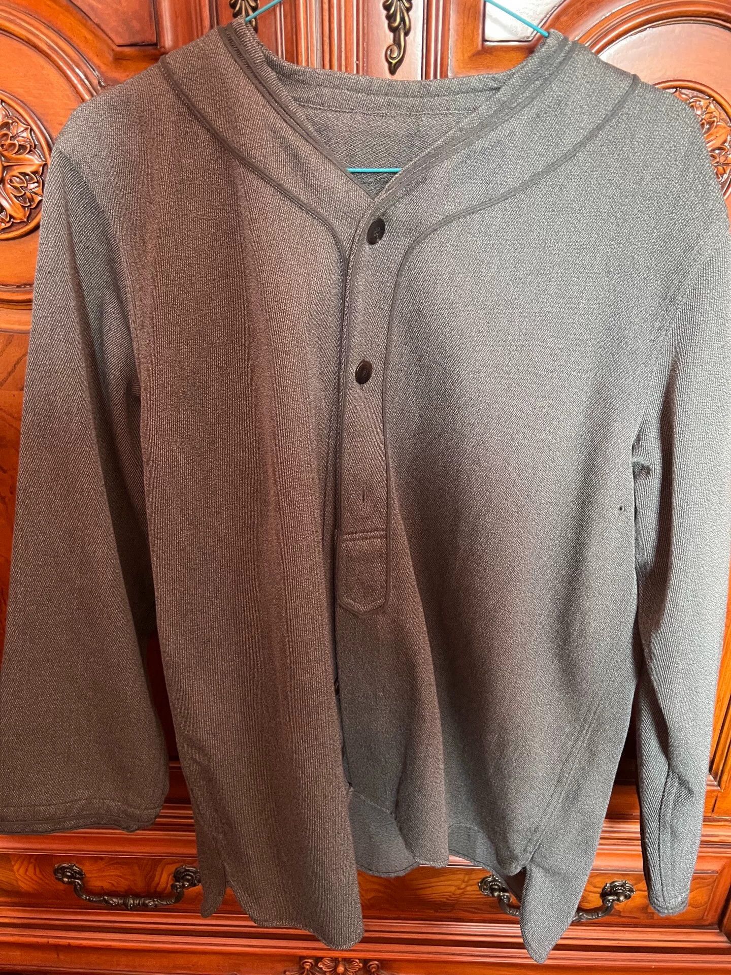 Visvim Visvim Wool Linen Henley Shirt Size US XL / EU 56 / 4 - 1 Thumbnail