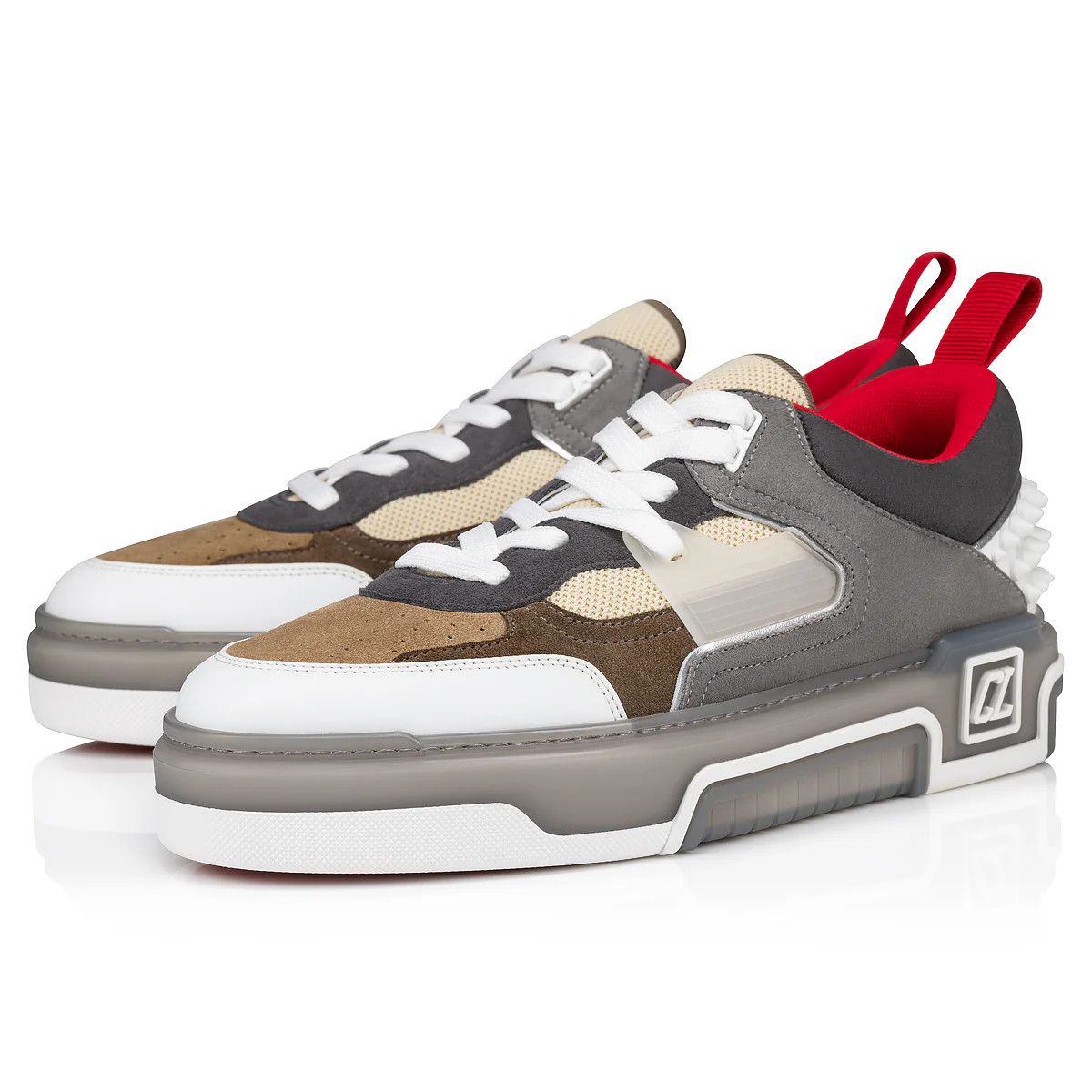 Christian Louboutin o1s1wg111124 Astroloubi Studded Suede Sneakers in Multicolor Size US 6 / IT 36 - 2 Thumbnail