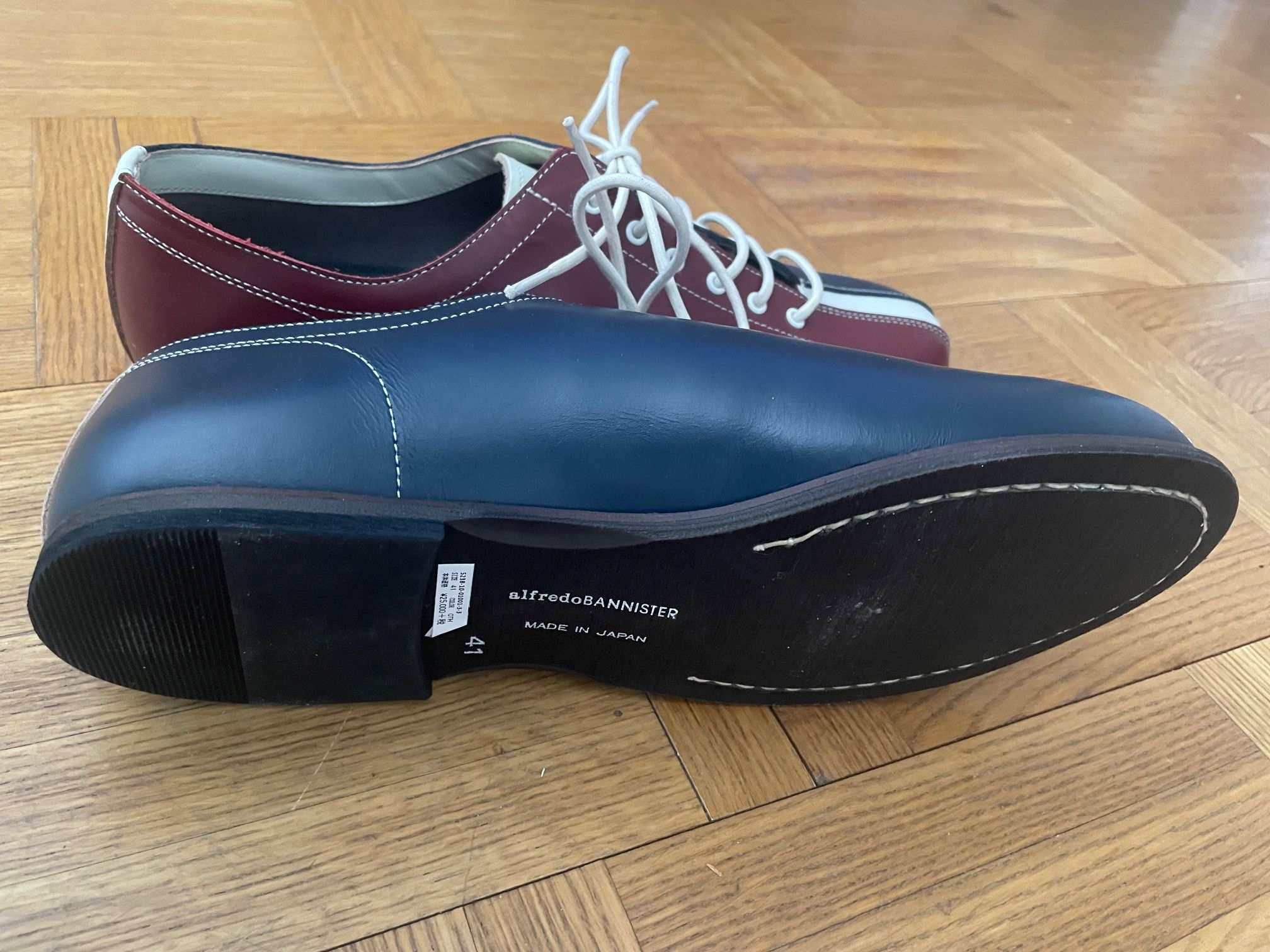 Alfredo Bannister Alfredo Bannister tricolor leather bowling shoes Size US 8 / EU 41 - 4 Thumbnail