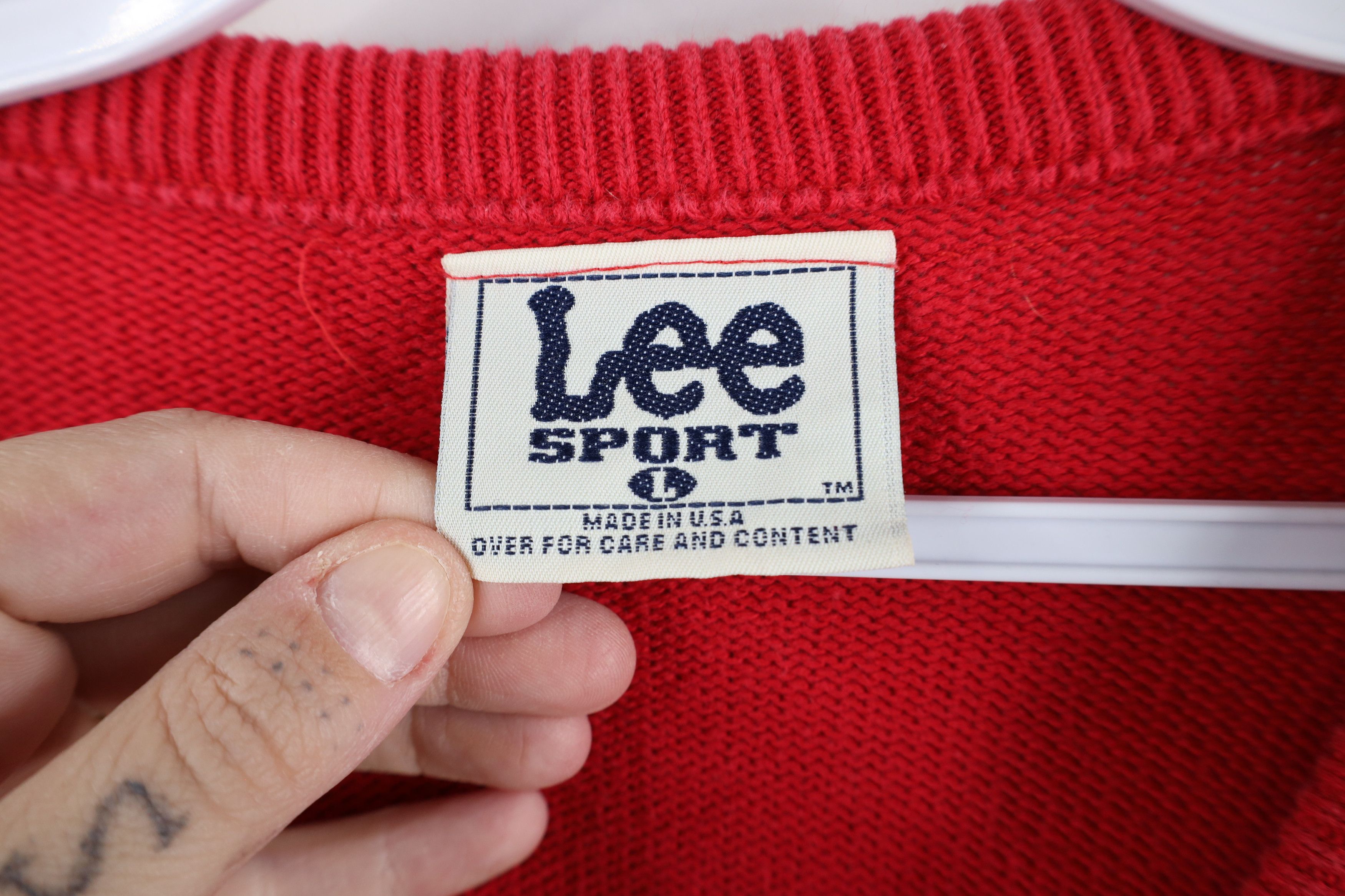 Vintage Vintage 90s Streetwear Out Dodge Car Motors Knit Sweater USA Size US L / EU 52-54 / 3 - 7 Thumbnail