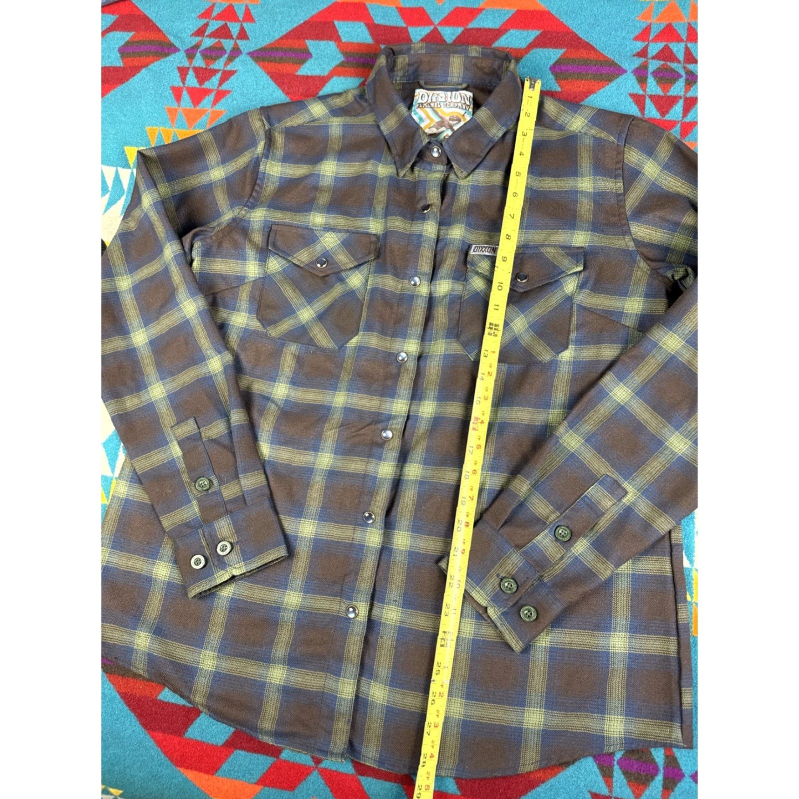 CO Dixxon Flannel Co The Cove Plaid Snap Button Long Sleeve Shirt L Mens Multicolor Flannel Shirt Size US L / EU 52-54 / 3 - 5 Thumbnail