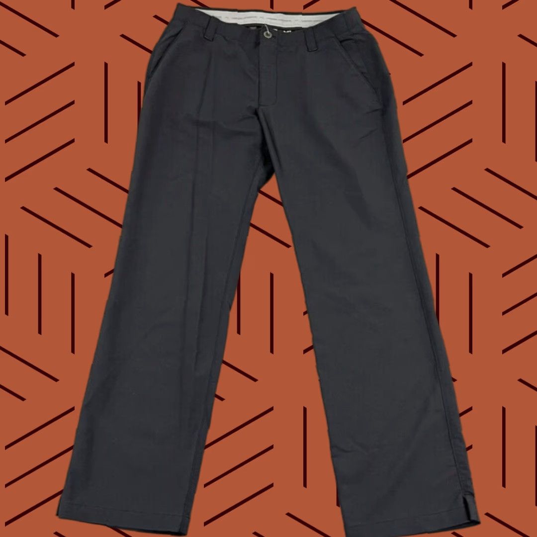 Under Armour Under Armour Match Play Pants Mens Size 34 x 32 Black Golf Performance Casual Size US 34 / EU 50 - 1 Thumbnail