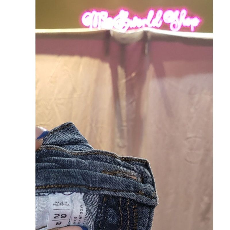 Ann Taylor Ann Taylor High Waist Skinny Ankle Blue Jeans Size 8/29 Size 30" / US 8 / IT 44 - 4 Thumbnail