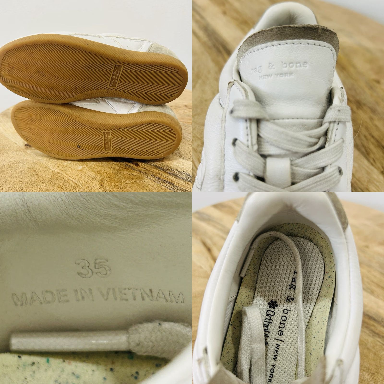 Rag & Bone rag & bone Legacy Sneaker Womens US 5 White 35 Retro Size US 5 / IT 35 - 9 Thumbnail