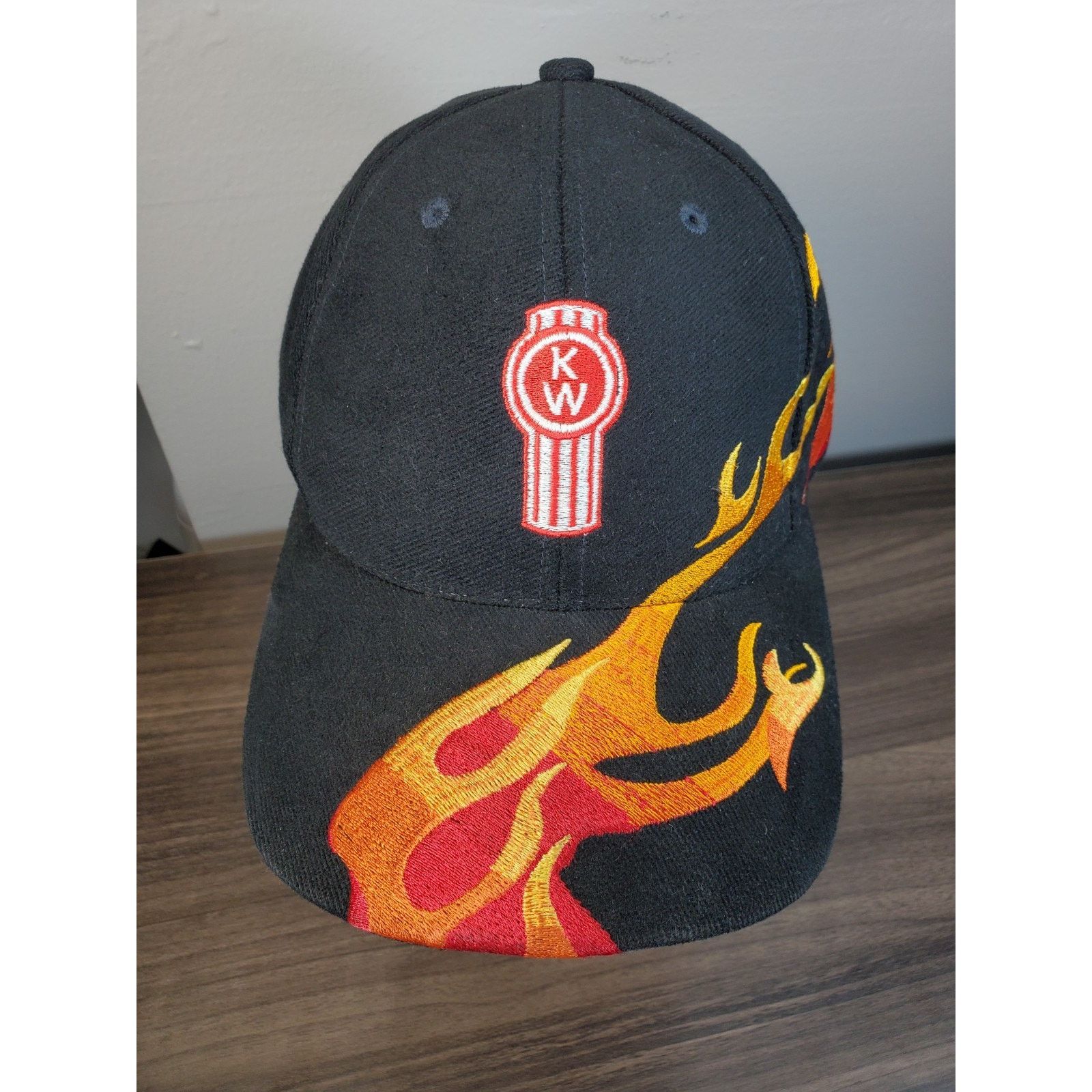 Vintage KENWORTH Truck Company Flame Hat Cap Fire Trucking Trucker Size ONE SIZE - 2 Thumbnail