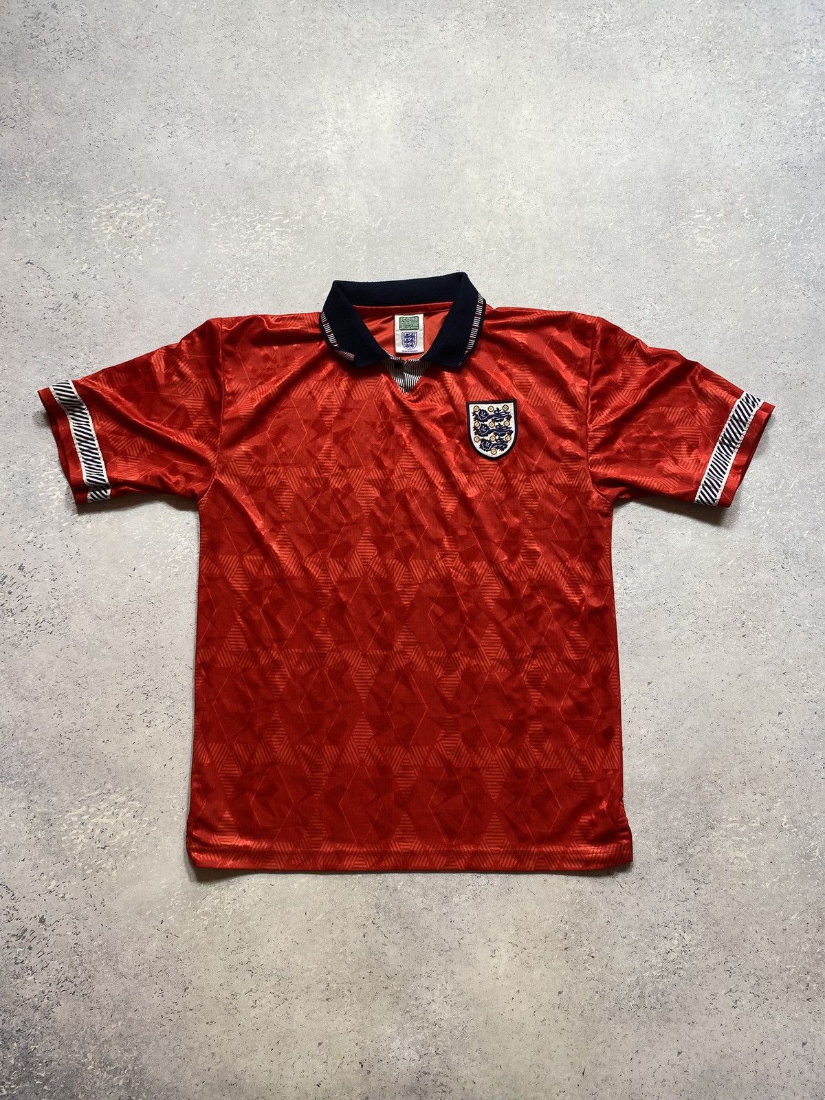 Other Score Draw England 1990 Mash Up Retro Football Shirt Size US L / EU 52-54 / 3 - 1 Thumbnail