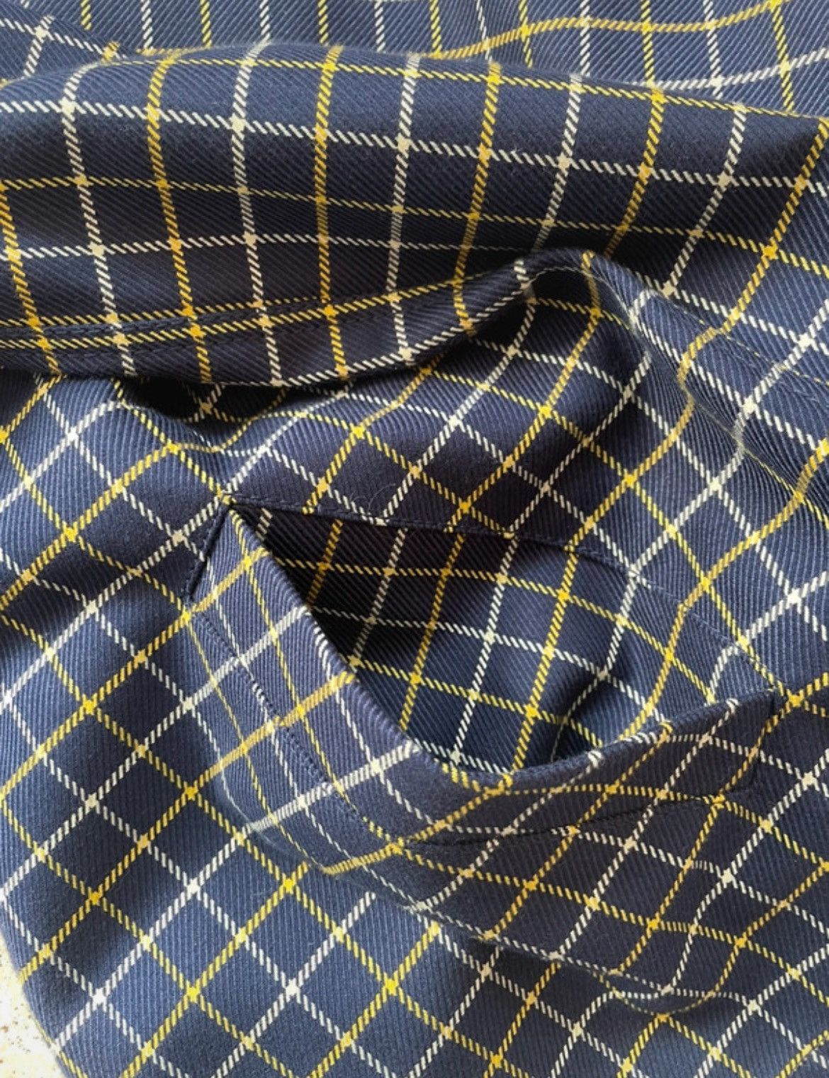 Marni Marni Wool Cotton Checked Navy Blue Hooded Zip Up Jacket Size US M / EU 48-50 / 2 - 7 Thumbnail