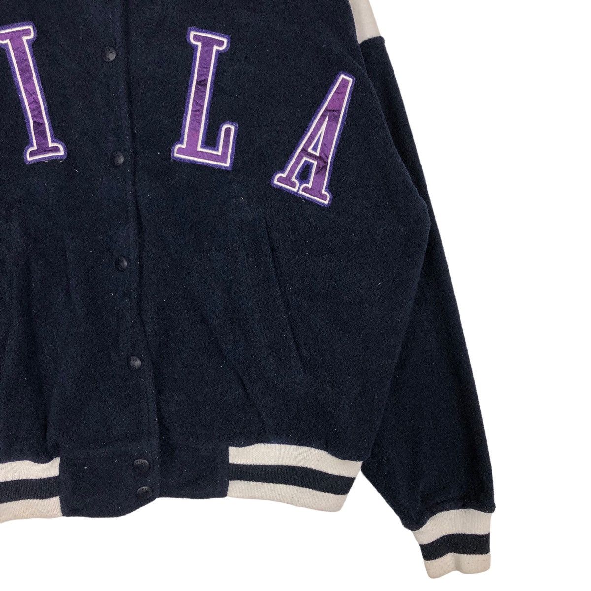 Japanese Brand 🔥Vintage Bomber Jacket Fila Big Logo Spell Out Design Size US S / EU 44-46 / 1 - 6 Thumbnail