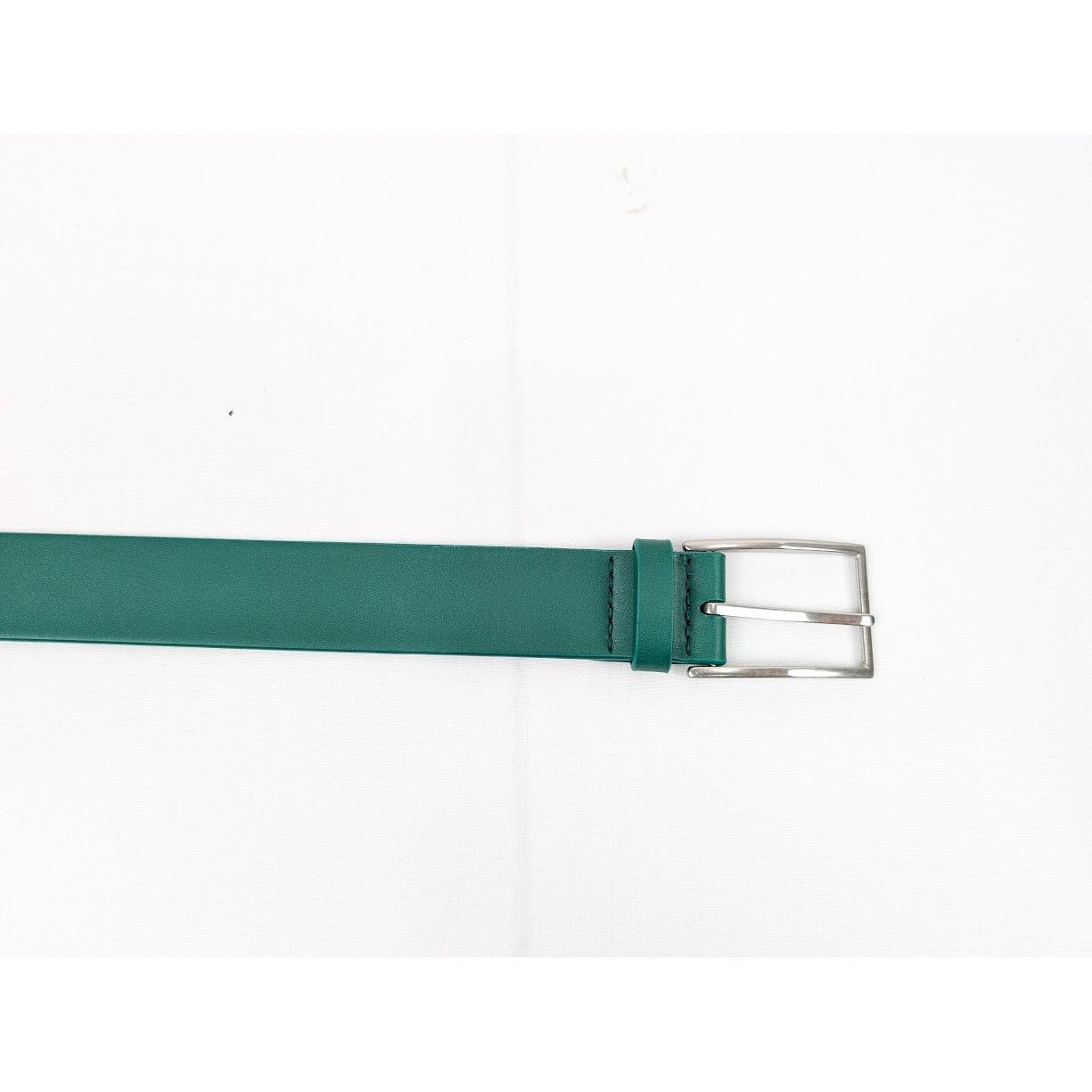 Bottega Veneta o1rshd1 Size: 95/ French Calf Nappa Belt Racing Green/Silver Size 36 - 7 Thumbnail