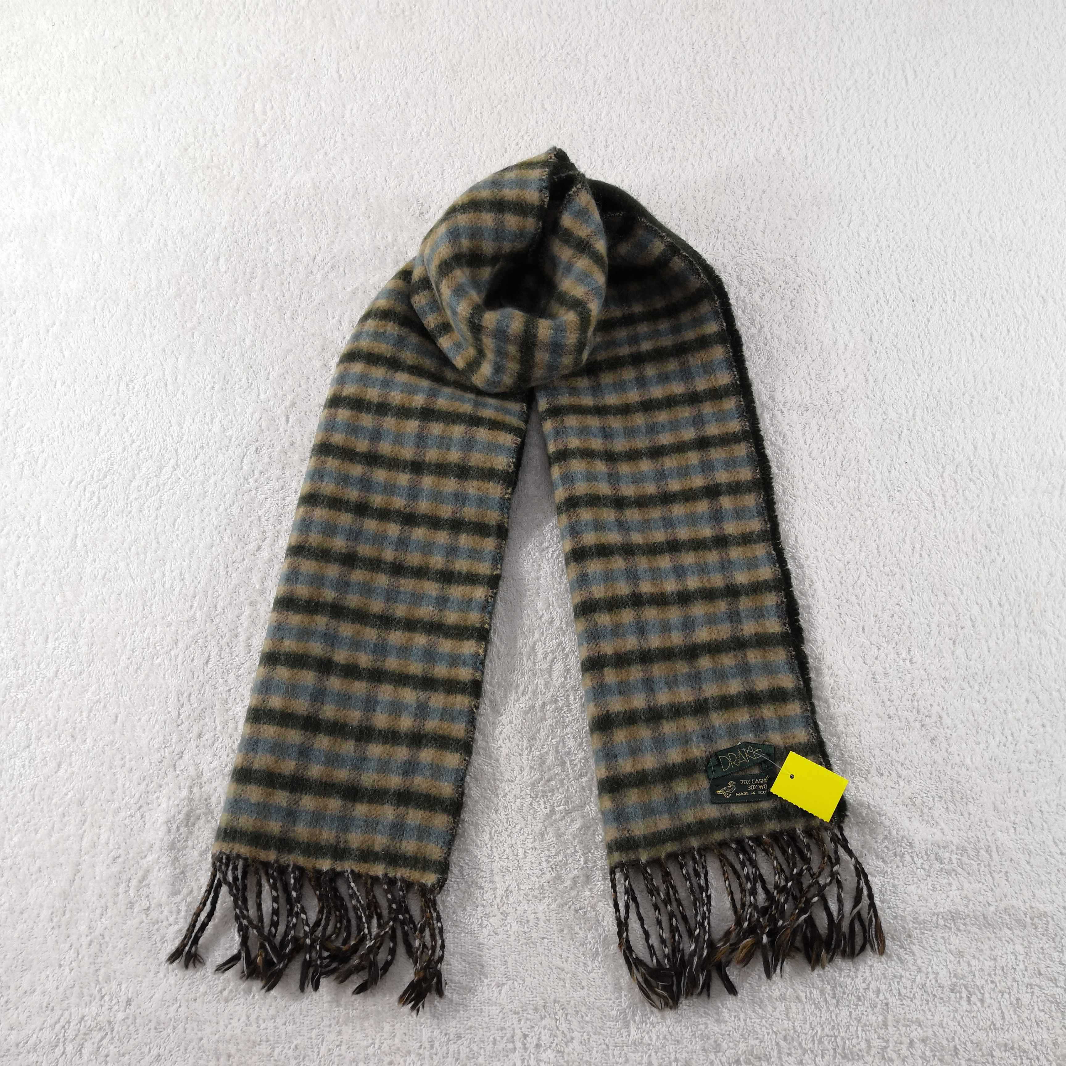 Aime Leon Dore × Drake's ALD x Drake's Fair Isle Scarf Lambswool