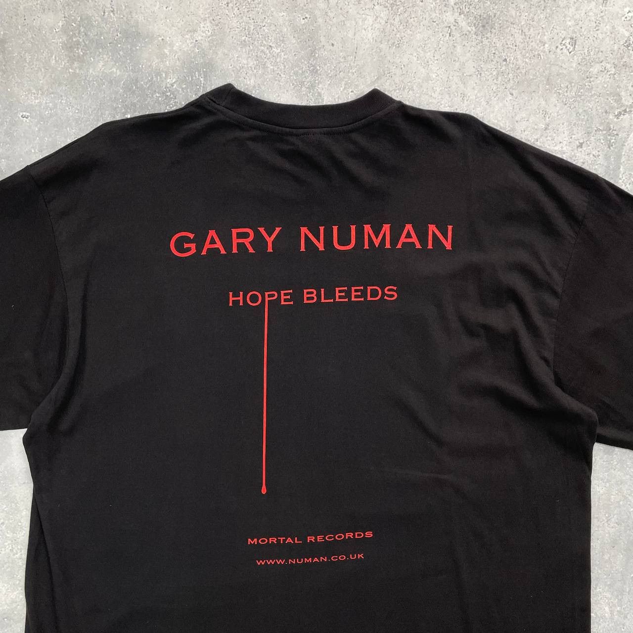 Band Tees × Vintage Vintage 2000s Gary Numan Hope Bleeds Mortal Records T Shirt Size US XL / EU 56 / 4 - 18 Thumbnail