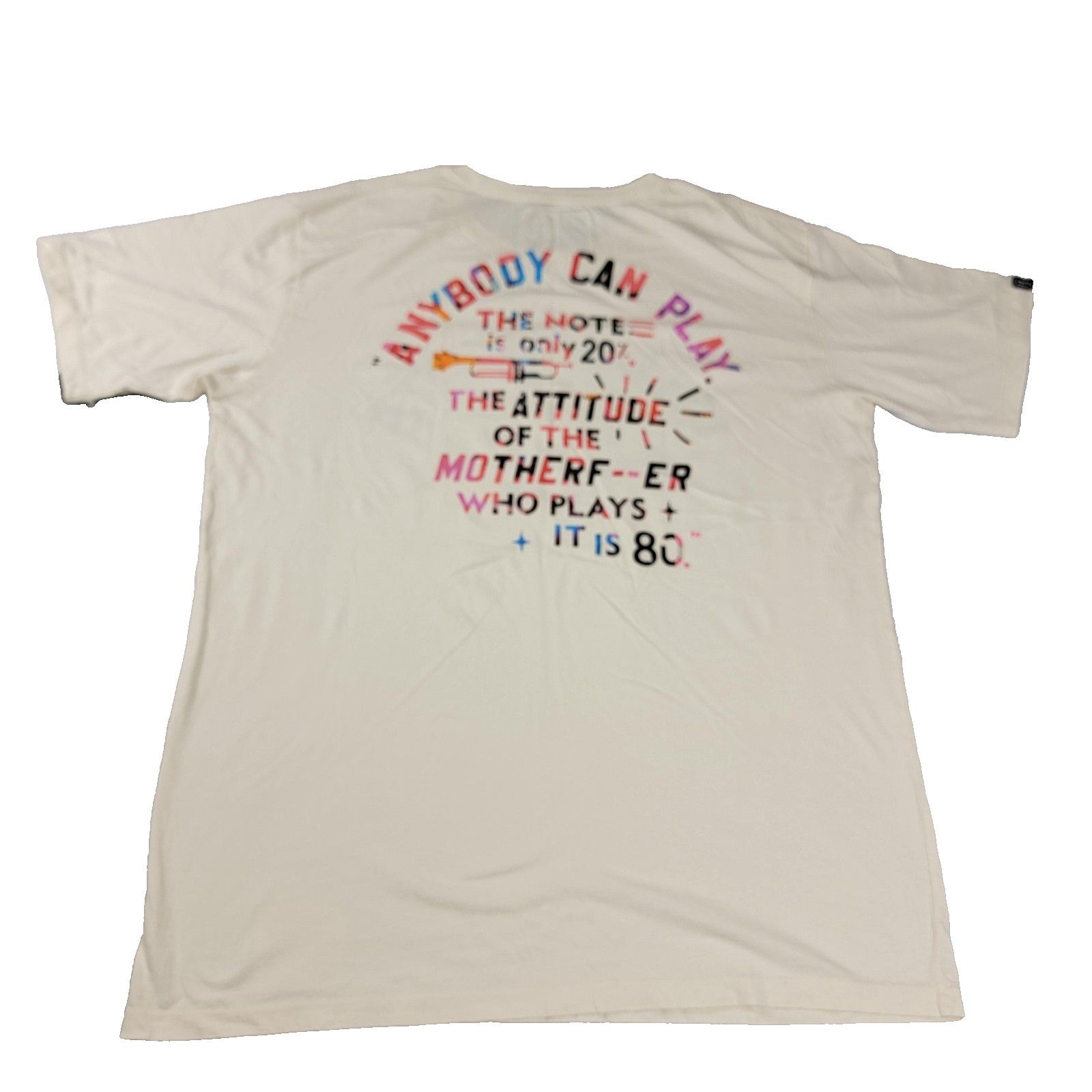 Miles New York Roots of Fight Miles Davis Tee Mens 3XL White NYC Jazz 1075 Size US XXL / EU 58 / 5 - 2 Thumbnail