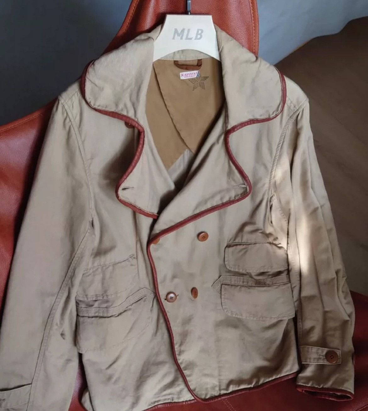 Kapital Kapital CowLeather Bagged Jacket - DMC Size US M / EU 48-50 / 2 - 1 Thumbnail