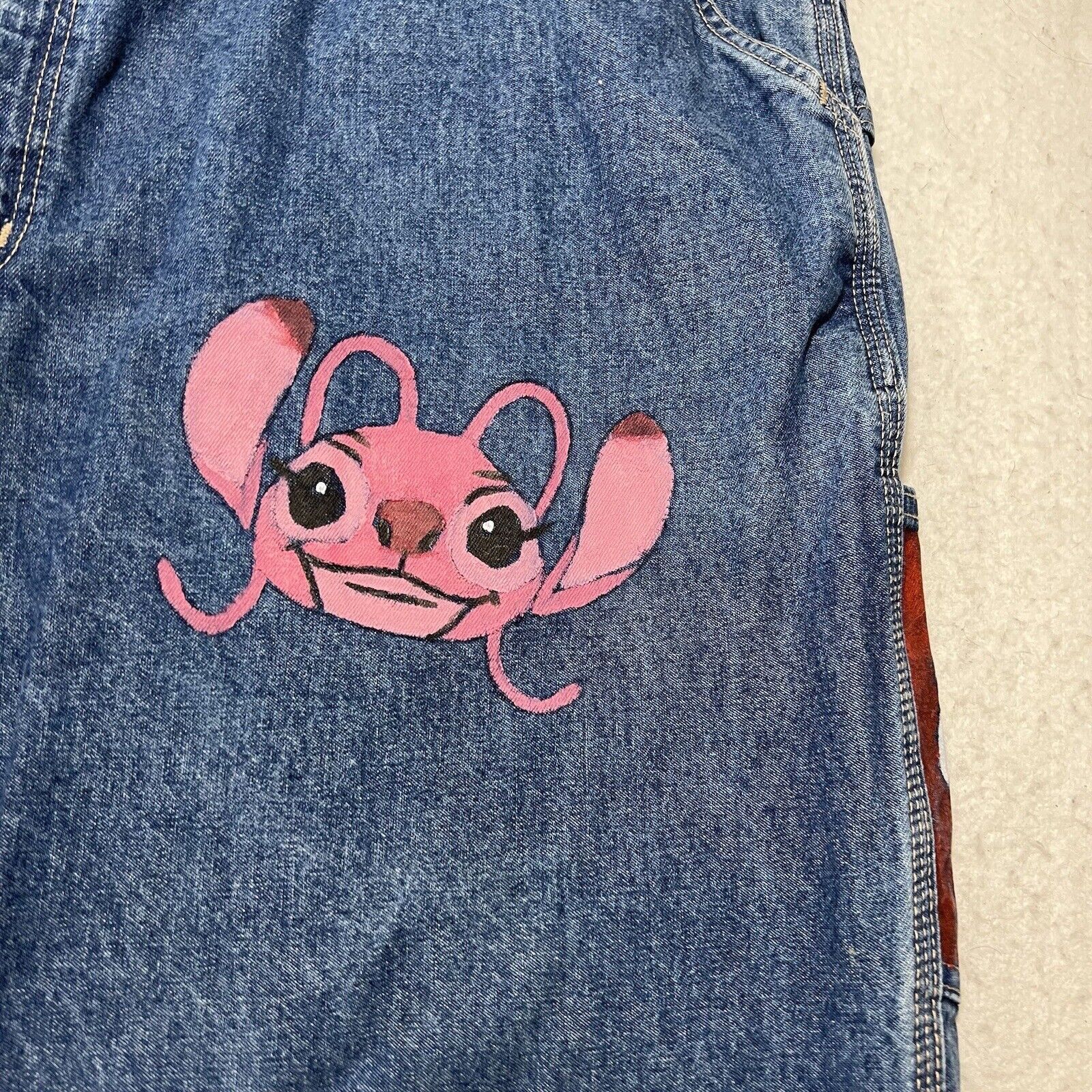 Carhartt Carhartt FR 44x26 Dungaree Jeans DIY Lilo n’ Stitch Angel Size US 44 / EU 60 - 4 Thumbnail