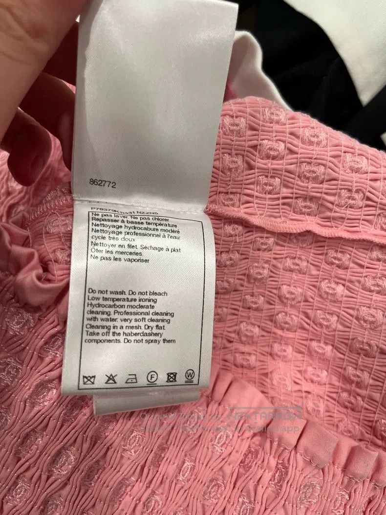 Chanel Chanel 24k pink pleated strap short sleeves Size XXS / US 00 / IT 34 - 6 Thumbnail