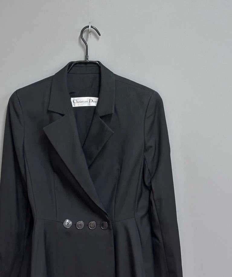 Dior Black Bar Jacket with Waist Button Design-2505 Size M / US 6-8 / IT 42-44 - 2 Thumbnail