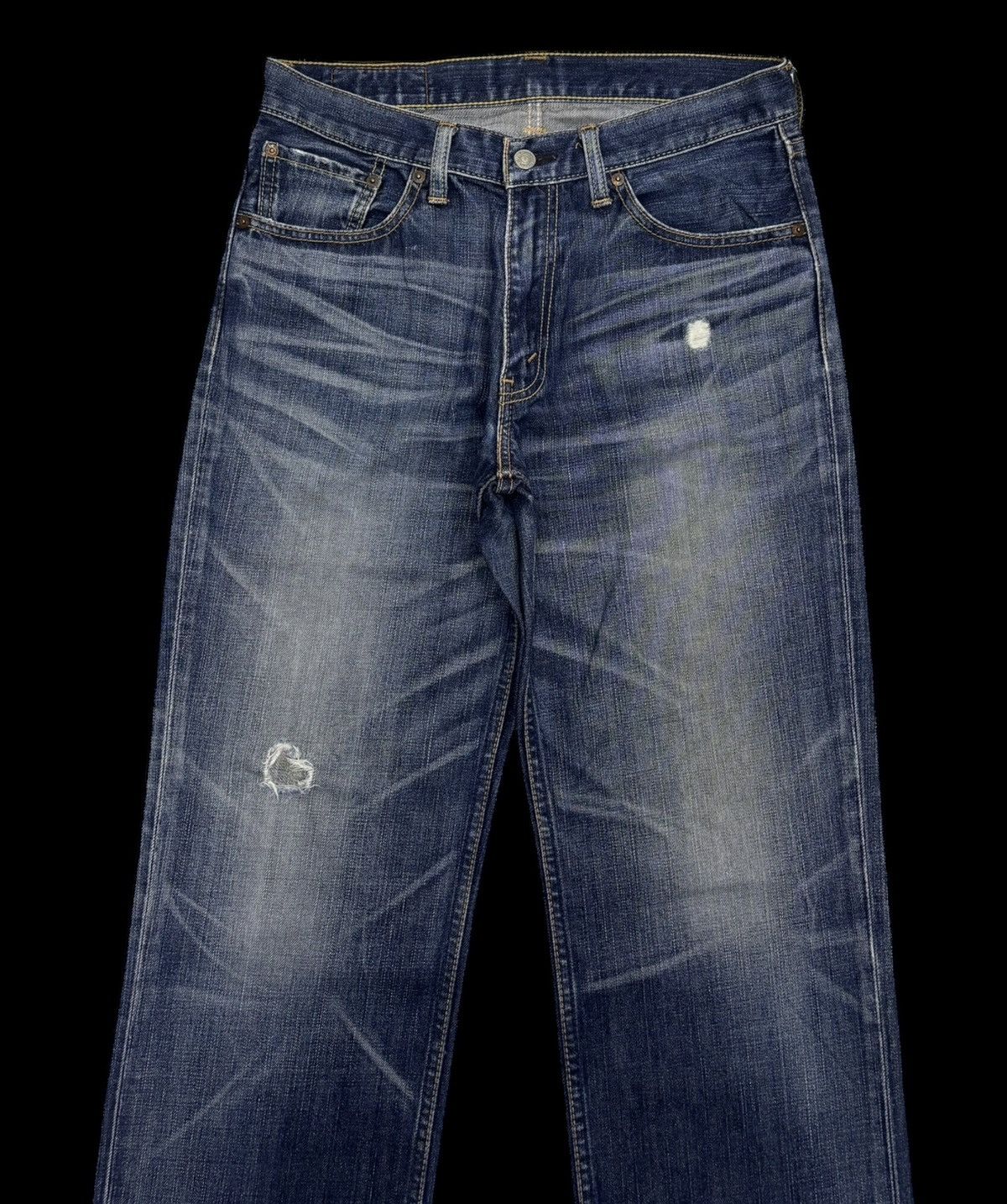 If Six Was Nine 🔥LEVIS 702 DISTRESS CLAWMARK DENIM JEANS Size US 31 - 7 Thumbnail